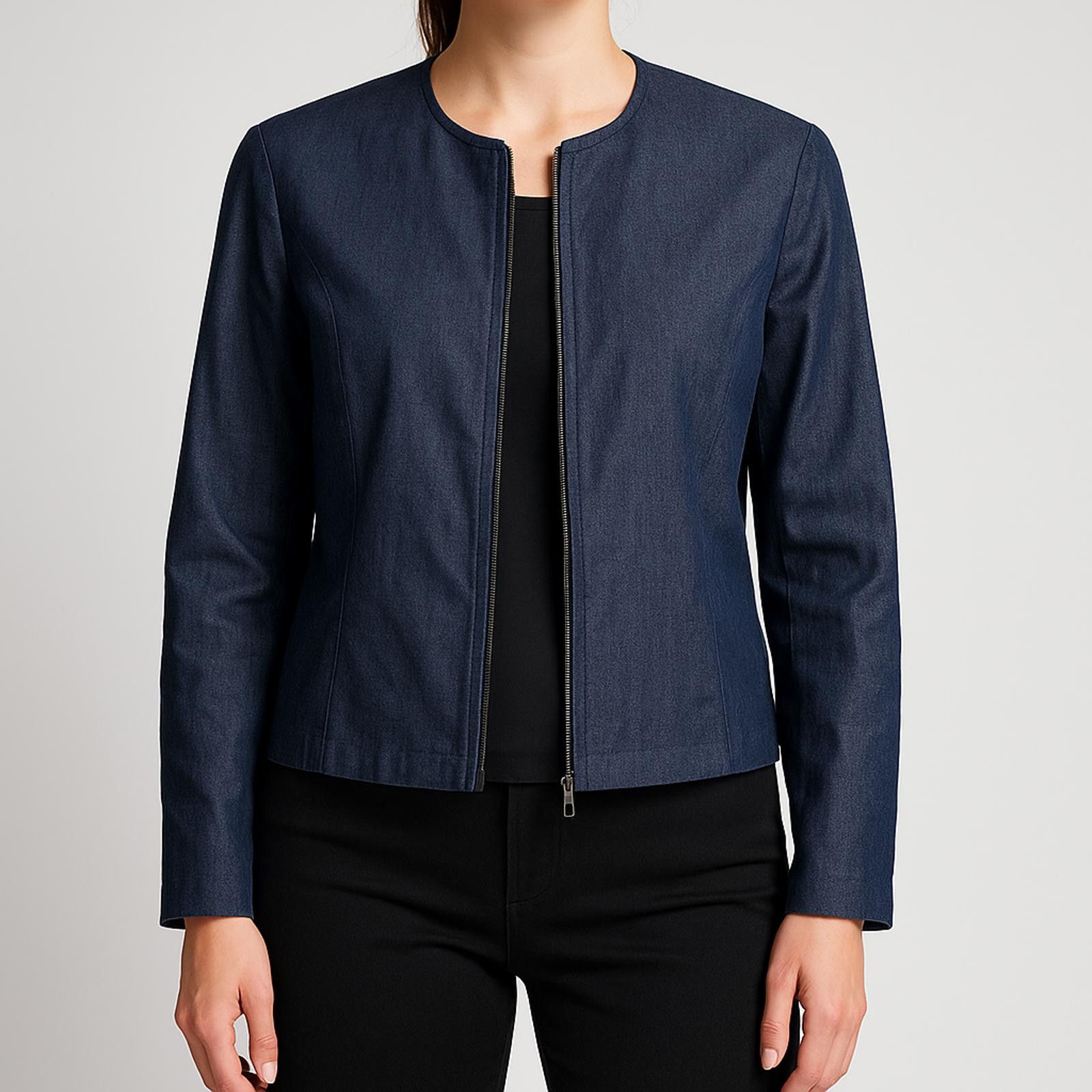 Jones New York Jones New York Vintage Blue Solid Jacket Womens 14 Size L / US 10 / IT 46 - 2 Thumbnail