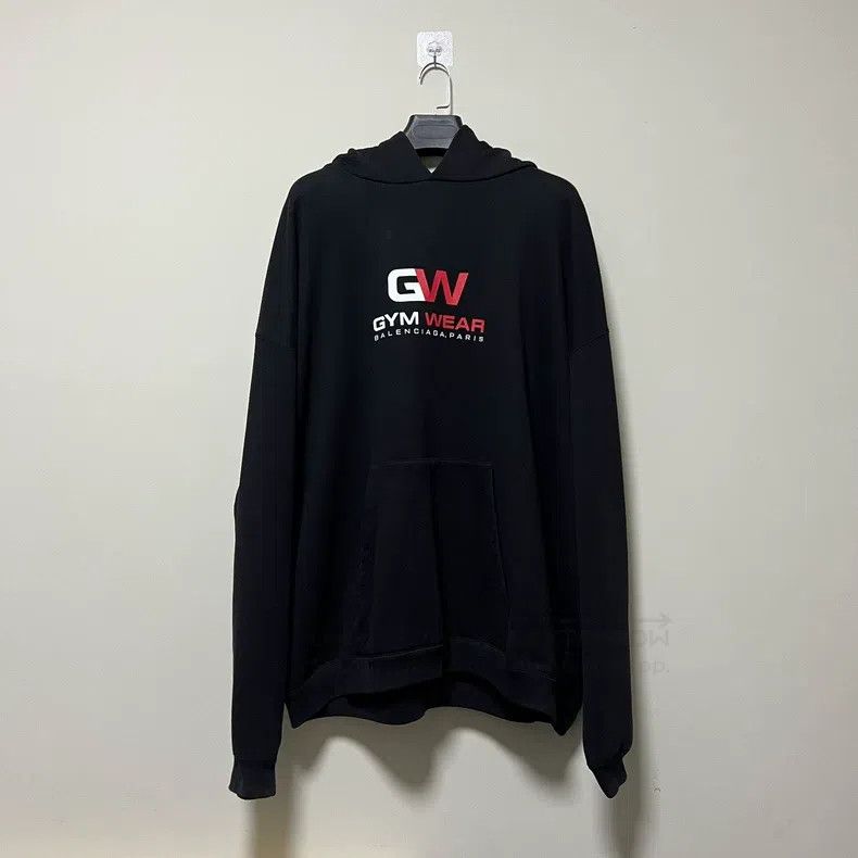 Balenciaga Balenciaga Black Letter Logo Hoodie Size US XS / EU 42 / 0 - 1 Thumbnail