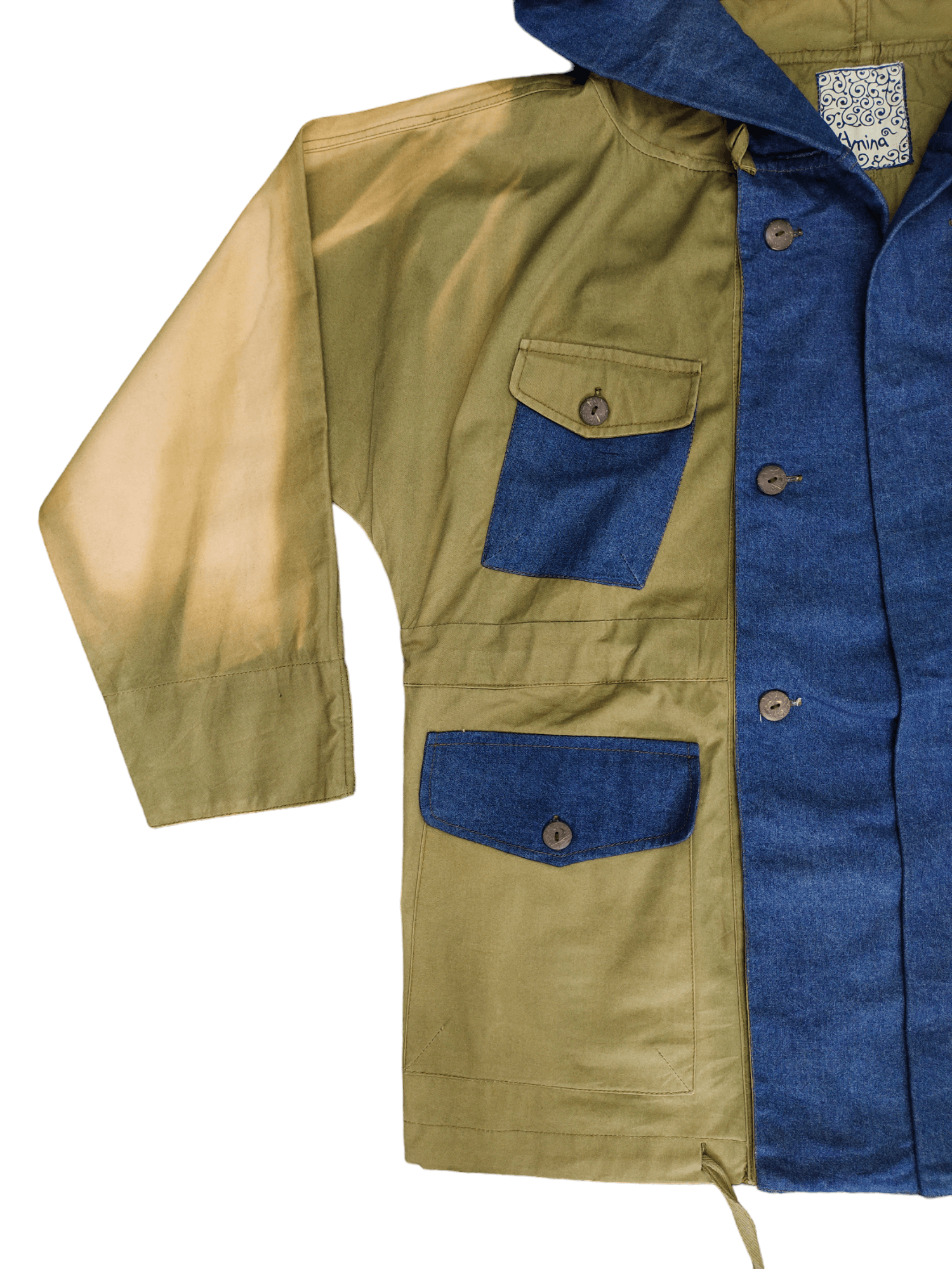 If Six Was Nine Amina Patchwork Boro Distress Color Multi Pocket Jacket Size US XL / EU 56 / 4 - 12 Thumbnail