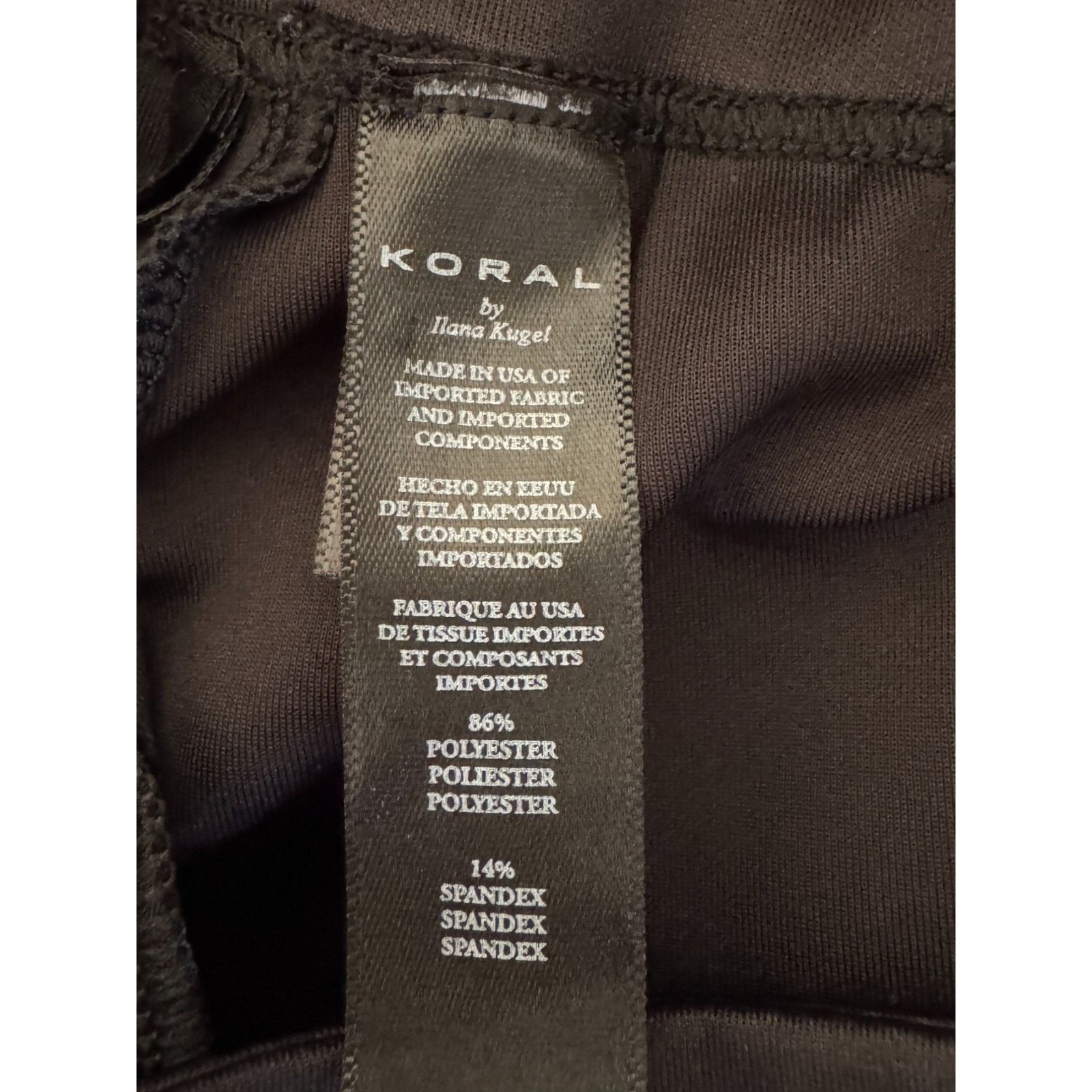 Other Koral Black High Rise Scuba Leggings Small Ring Strap Size 26" / US 2 / IT 38 - 12 Thumbnail