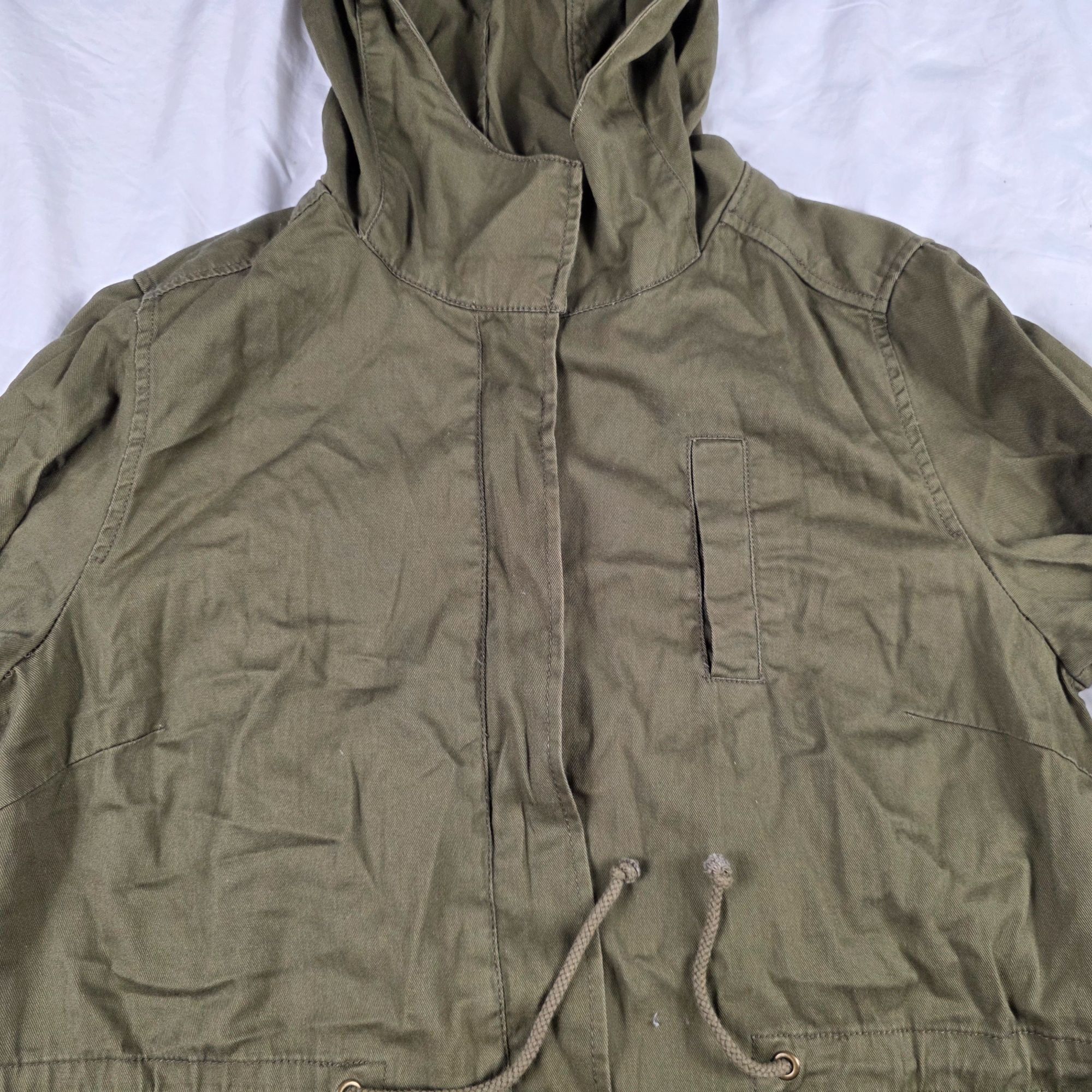 Other Be Cool Womens Size Large Green Hooded Military Style Jacket Size L / US 10 / IT 46 - 7 Thumbnail