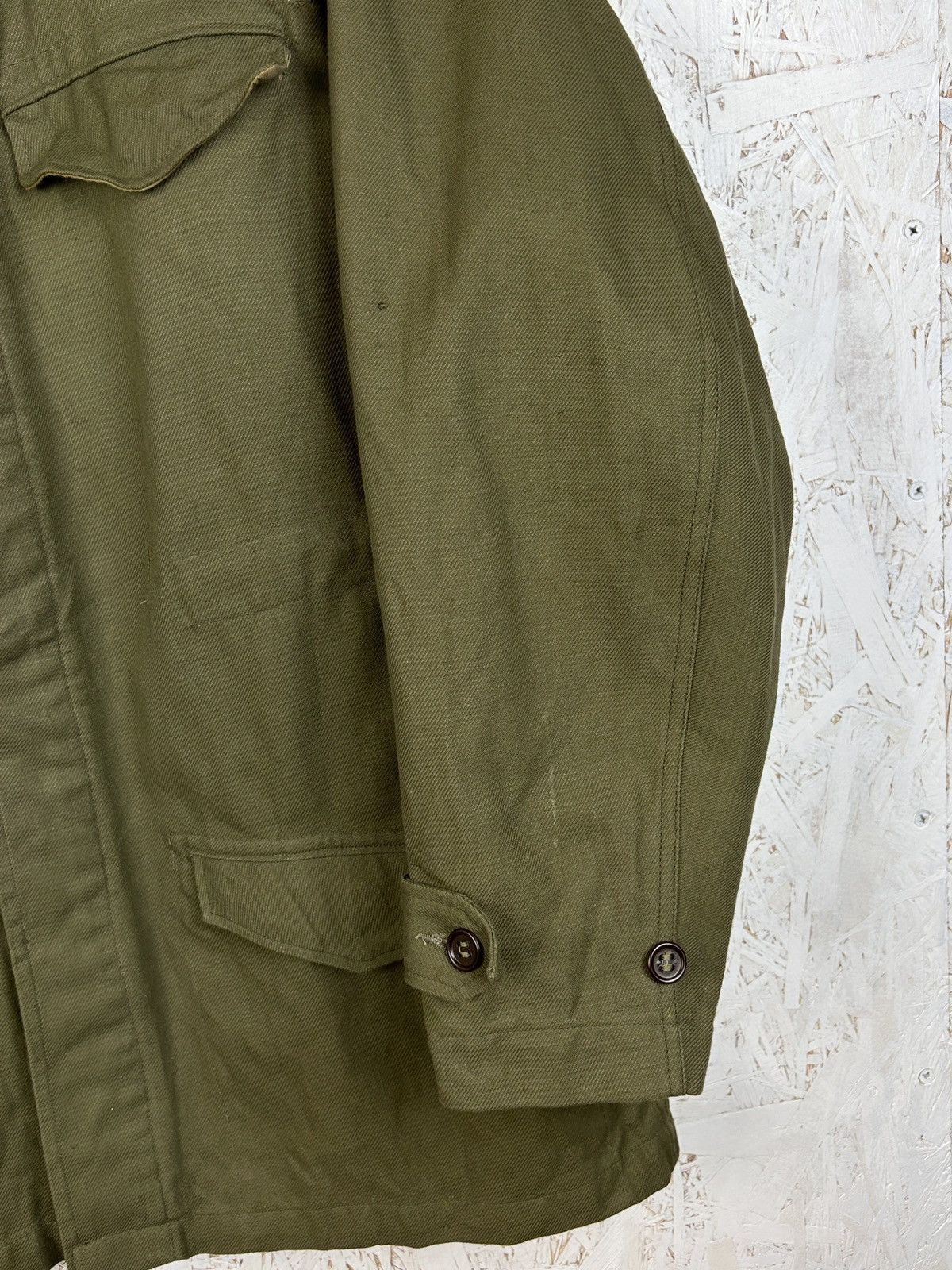 50s Vintage French Army M47 Field Jacket Size 46