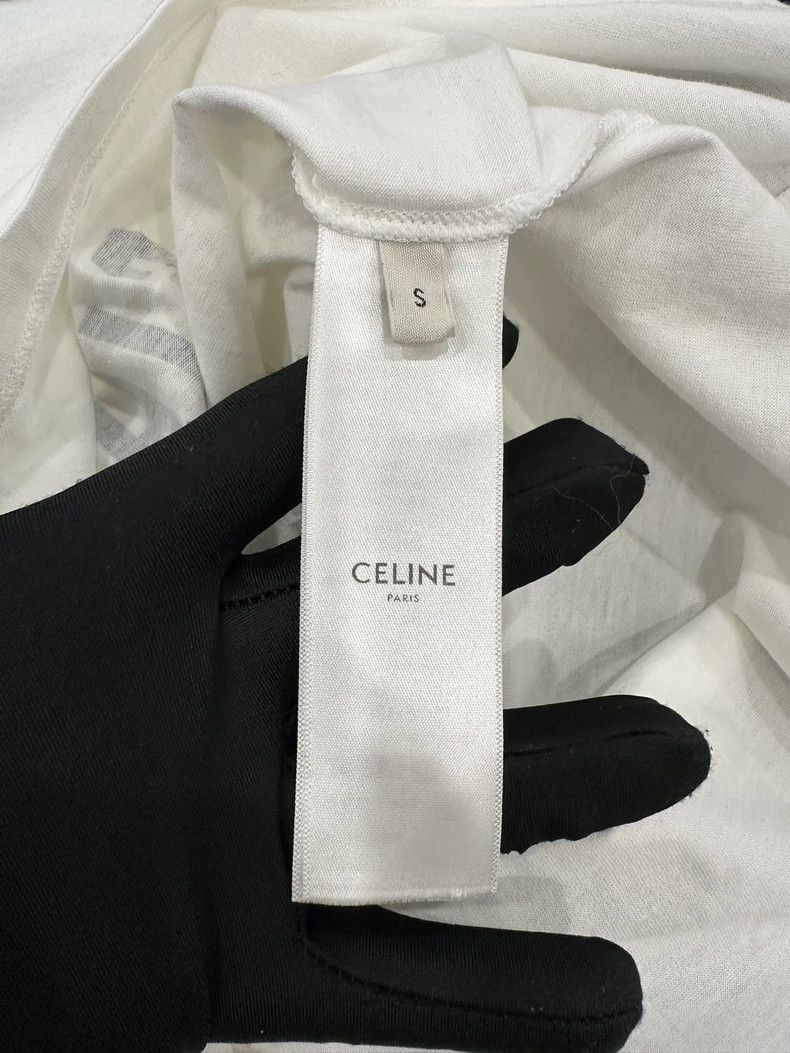 Celine Celine White and Navy Anchor Short Sleeve Tee Size US S / EU 44-46 / 1 - 5 Thumbnail