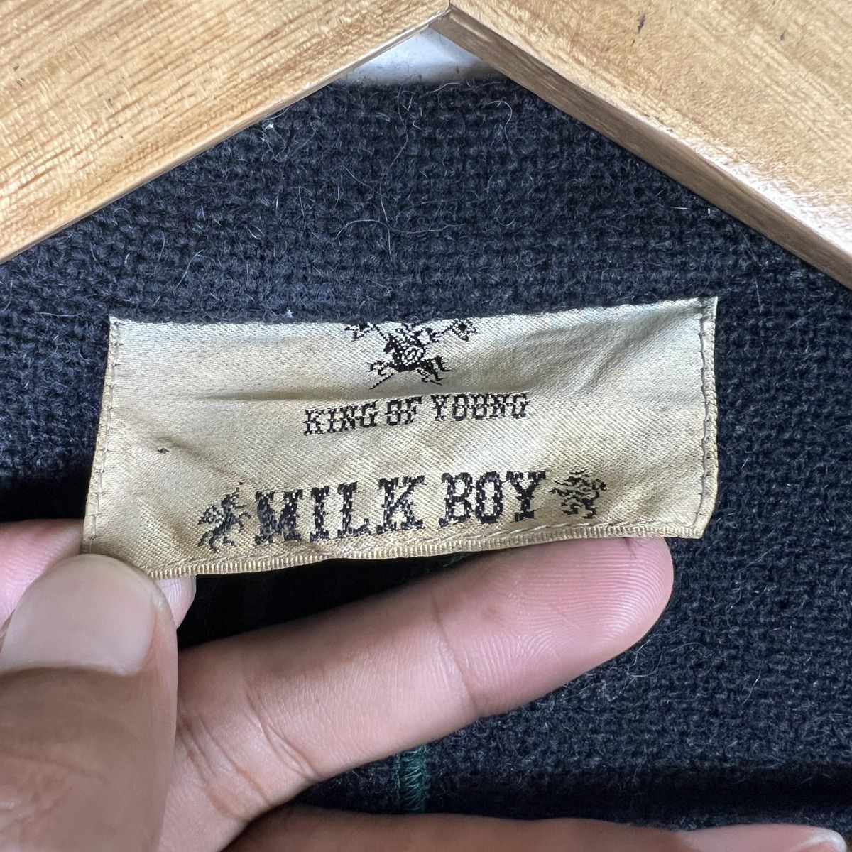 Japanese Brand Vintage MilkBoy Milk Boy Wool Layered Jacket made In Japan Size US L / EU 52-54 / 3 - 15 Thumbnail
