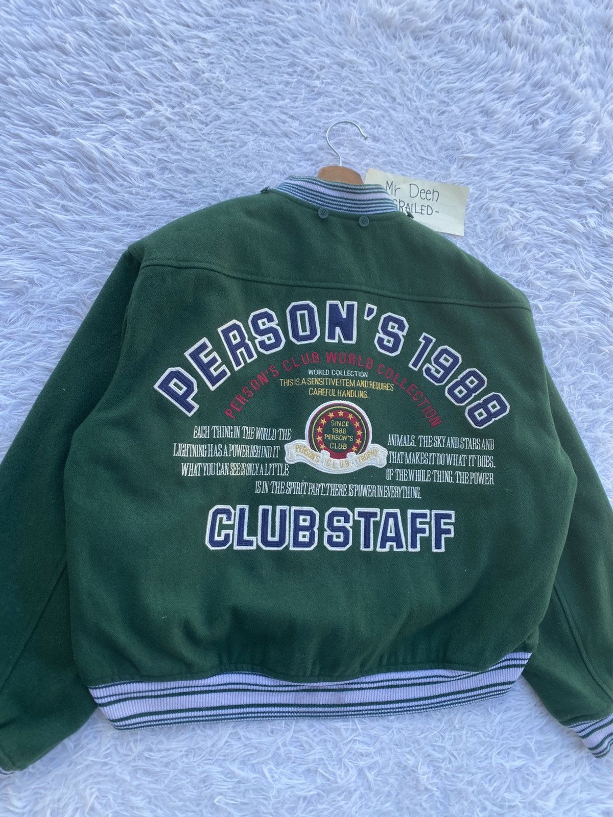 PERSON'S Rare Vintage Person’s Club 1988 Varsity Jacket Size US L / EU 52-54 / 3 - 6 Thumbnail