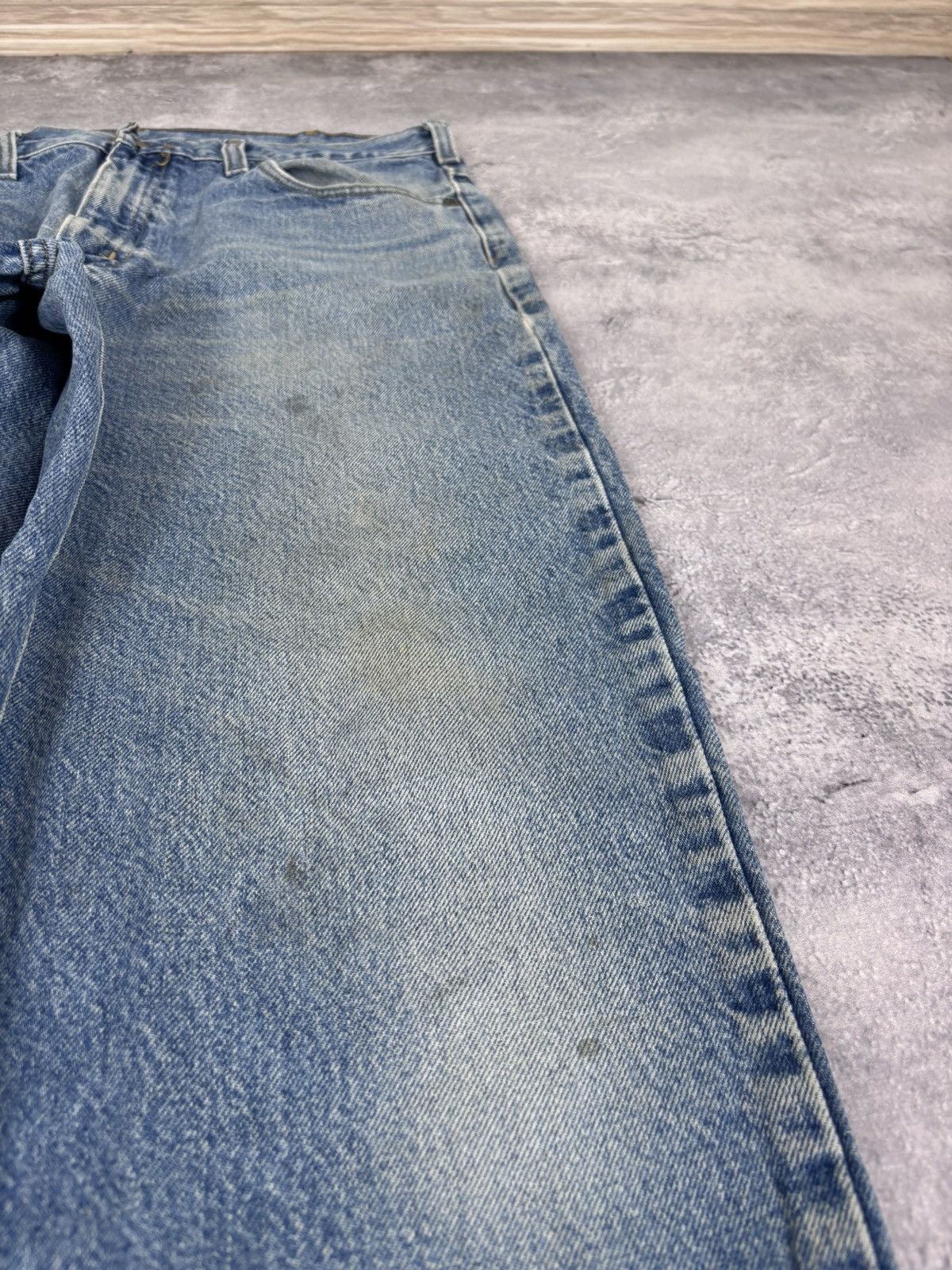 Carhartt Vintage Carhartt Men’s Faded Blue Denim Jeans USA Workwear Size US 36 / EU 52 - 14 Thumbnail
