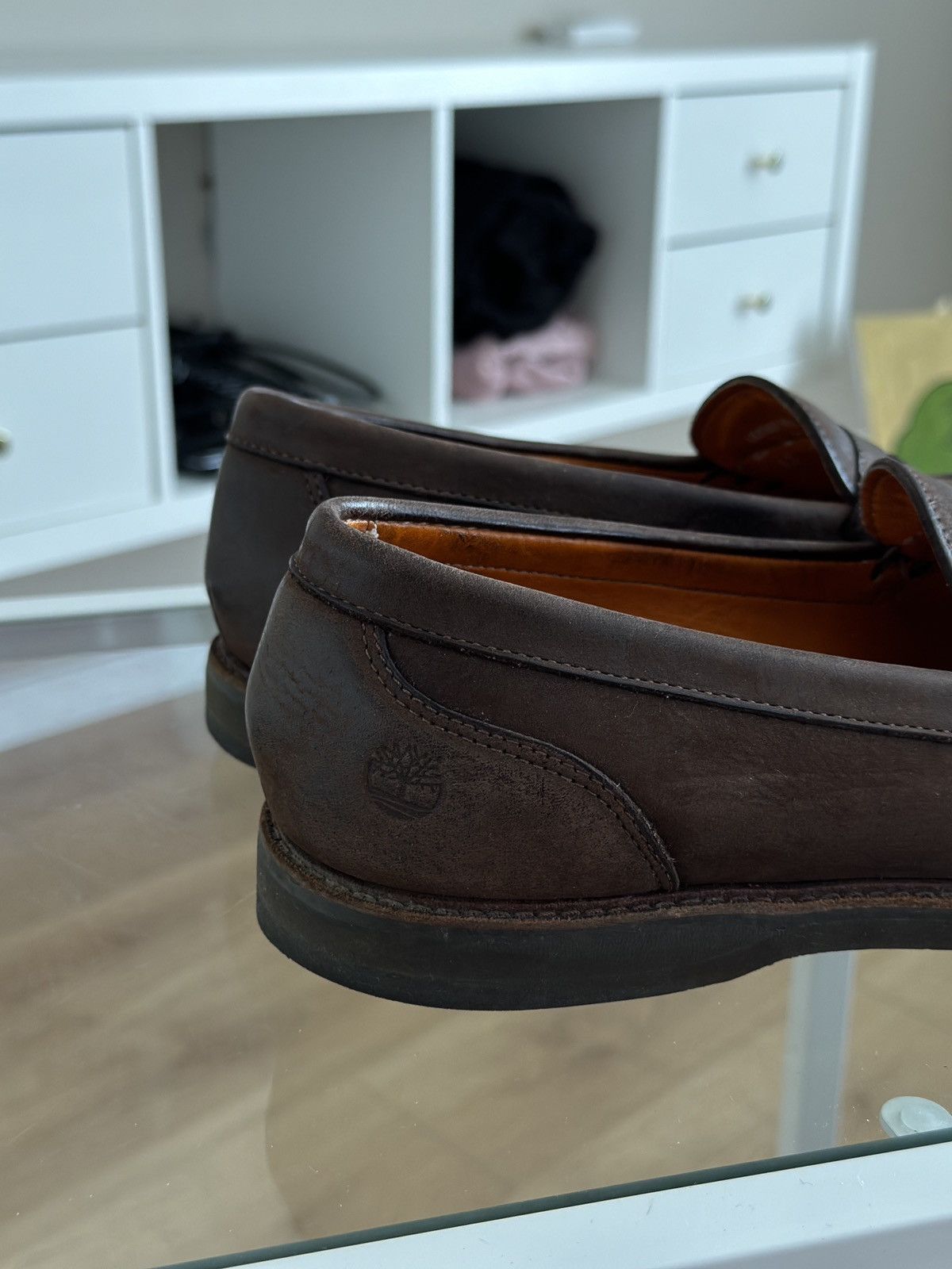 Timberland × Vibram × Vintage Vintage Timberland vibram loafers classic brown leather Size US 9 / EU 42 - 3 Thumbnail
