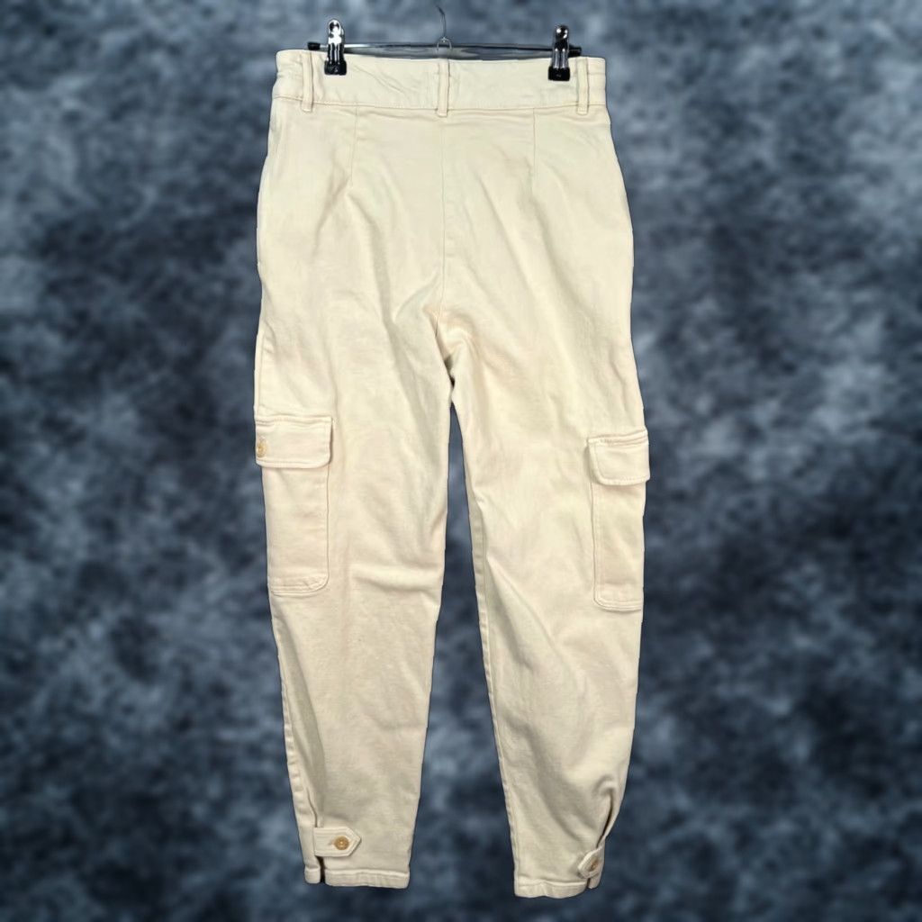 Vintage Wilfred Free Womens Cargo Pants Beige High-Waisted Size 6 Cotton Blend Size 28" / US 6 / IT 42 - 1 Thumbnail