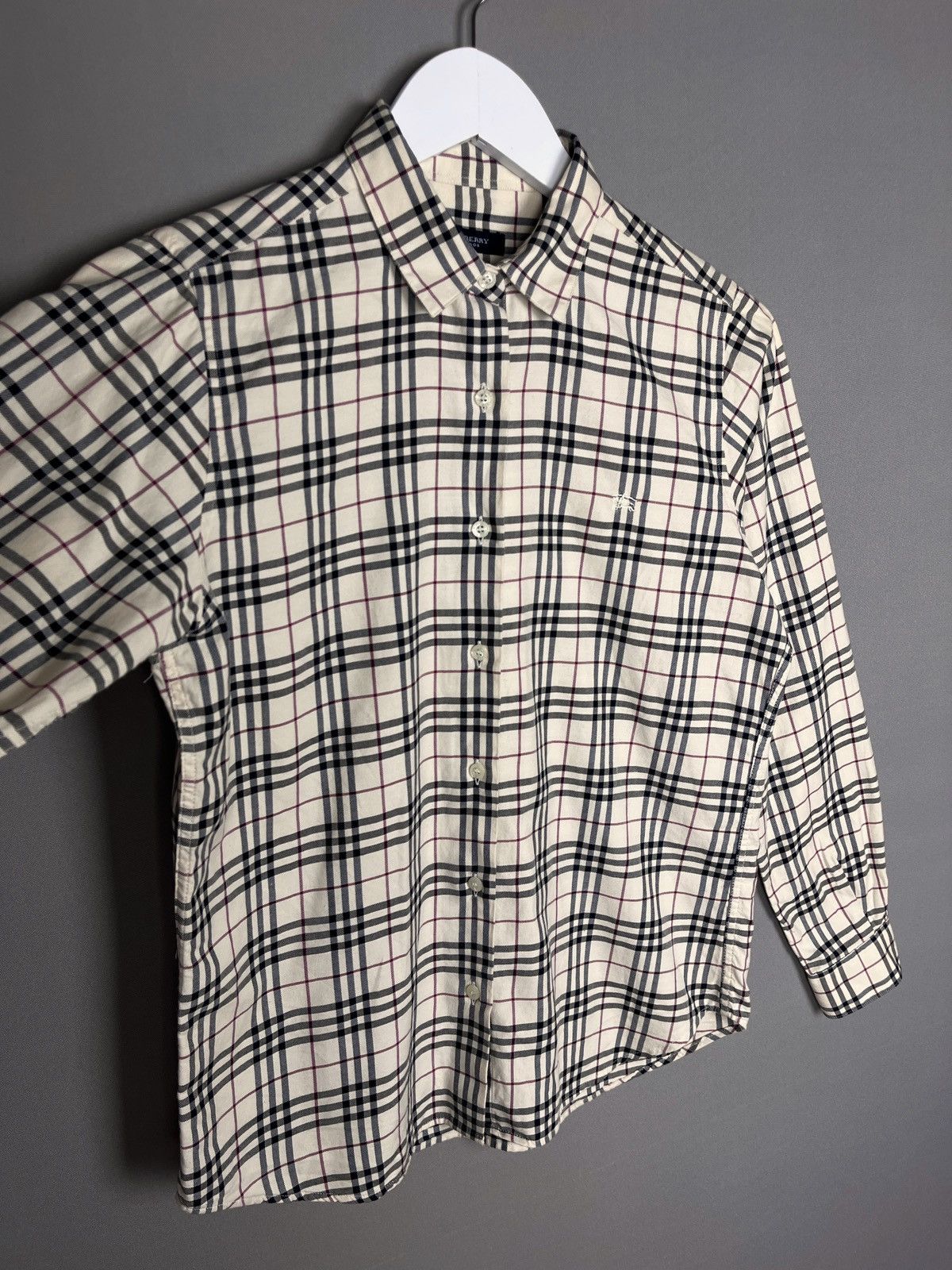 Burberry × Designer BURBERRY Y2K Nova Check Shirt Size M / US 6-8 / IT 42-44 - 15 Thumbnail