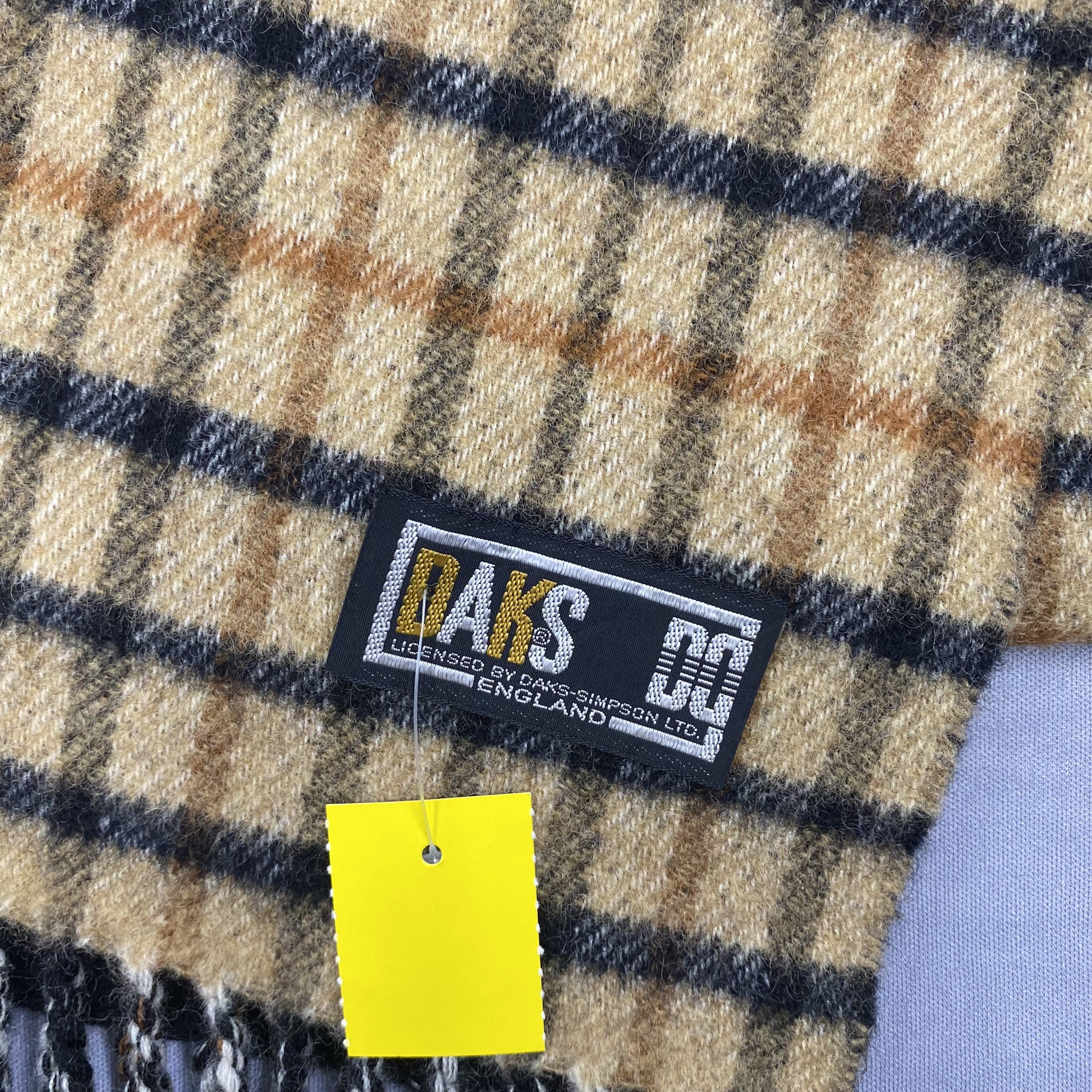 DAKS Vintage Daks London Scarf Muffler Wool Cashmere Scarves Size ONE SIZE - 4 Thumbnail