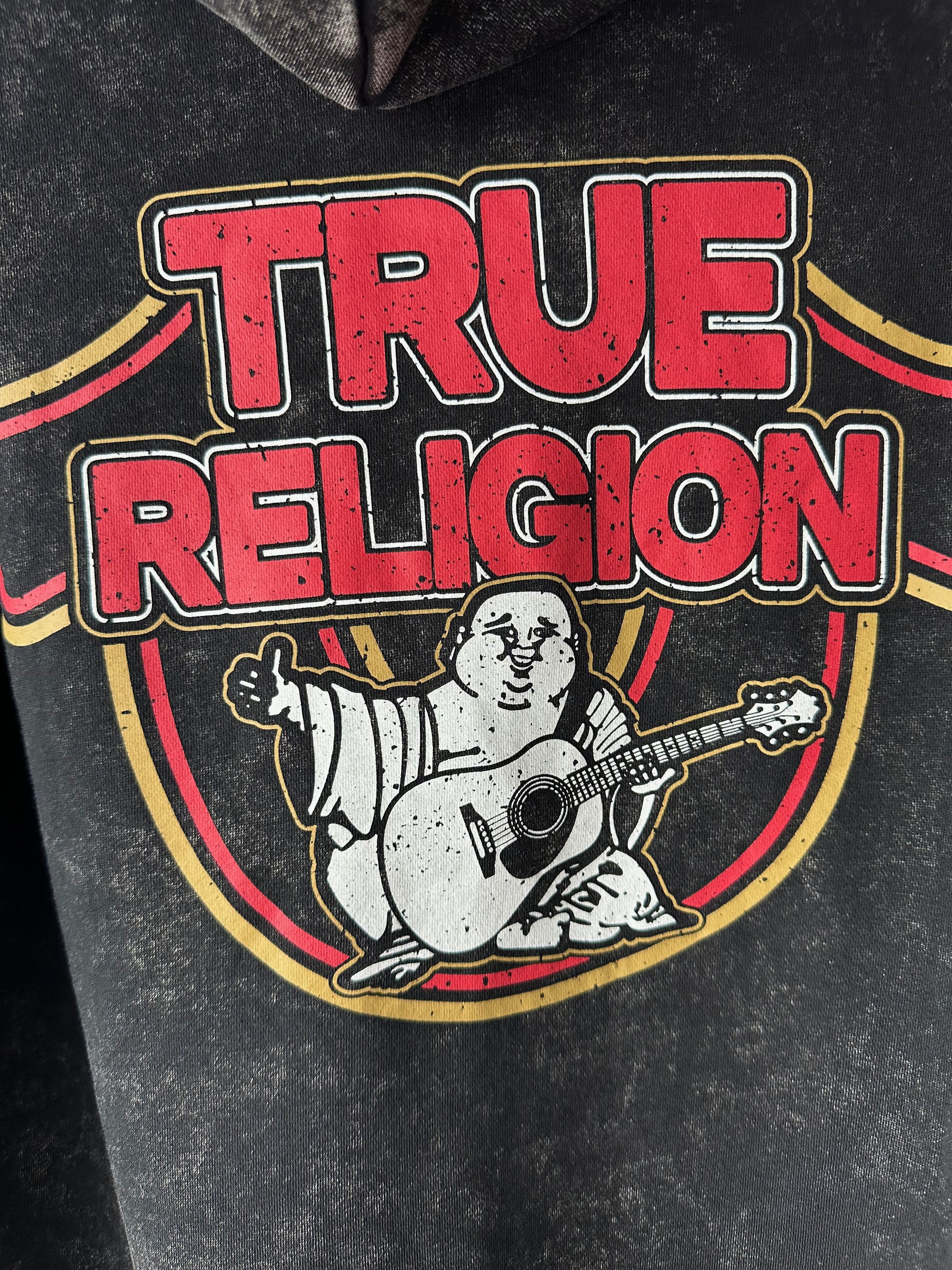 True Religion True Religion Hoodie Medium Zip Up Buddha Logo Washed Size US M / EU 48-50 / 2 - 9 Thumbnail