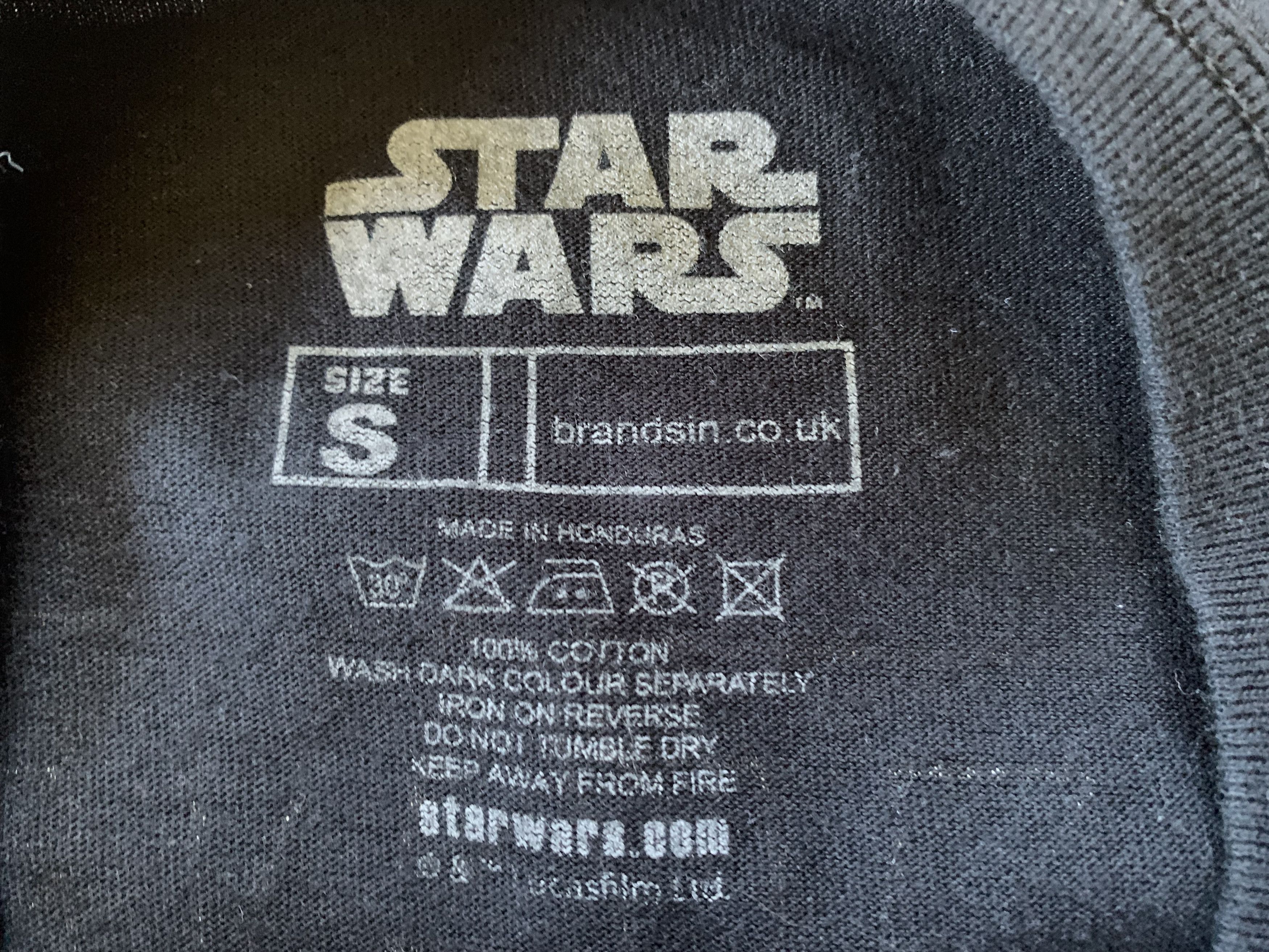 Star Wars Star Wars Black Cotton Printed T-Shirt Size US S / EU 44-46 / 1 - 6 Thumbnail