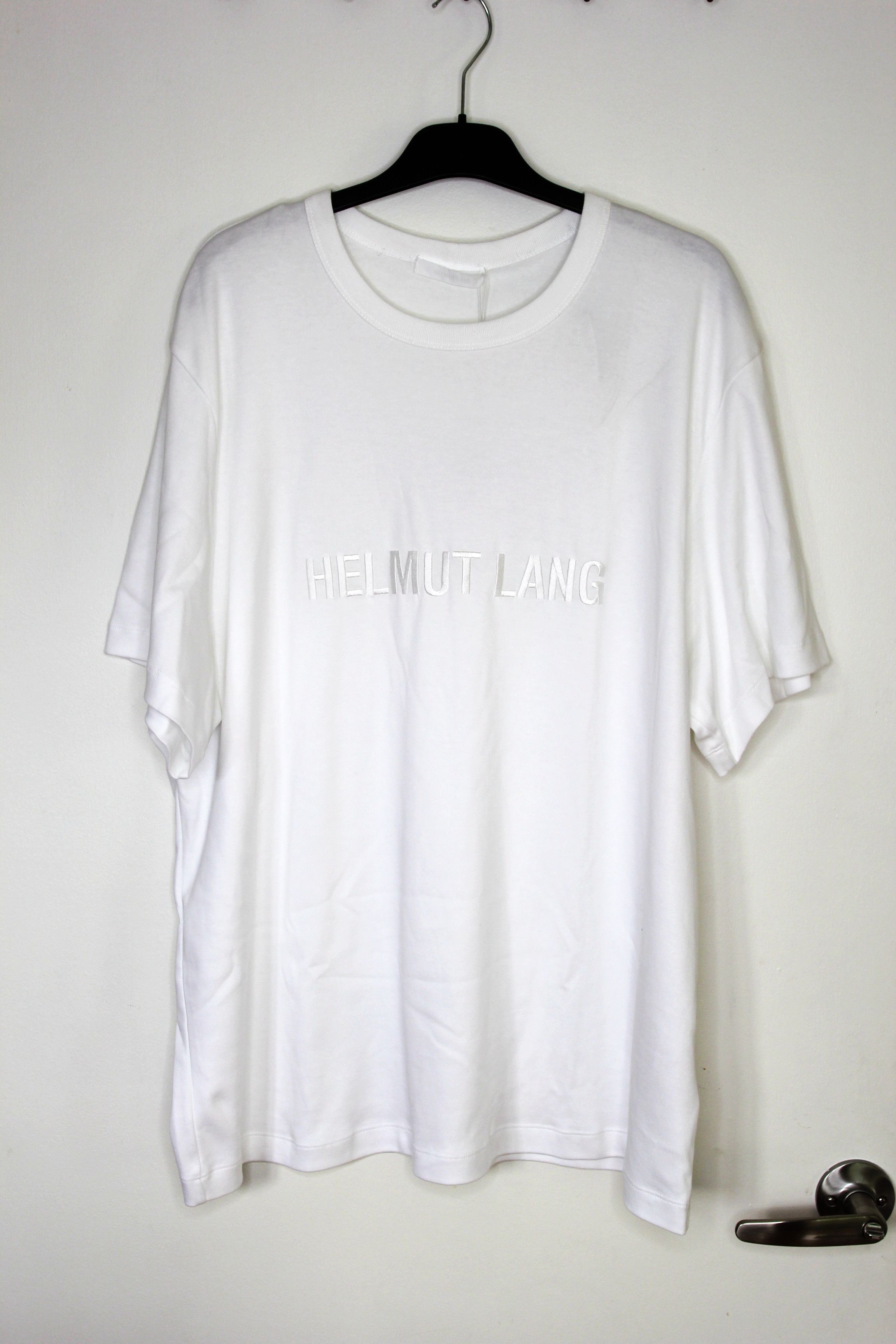 Helmut Lang BNWT SS25 HELMUT LANG LOGO OV TEE TSHIRT XL Size US XL / EU 56 / 4 - 2 Thumbnail