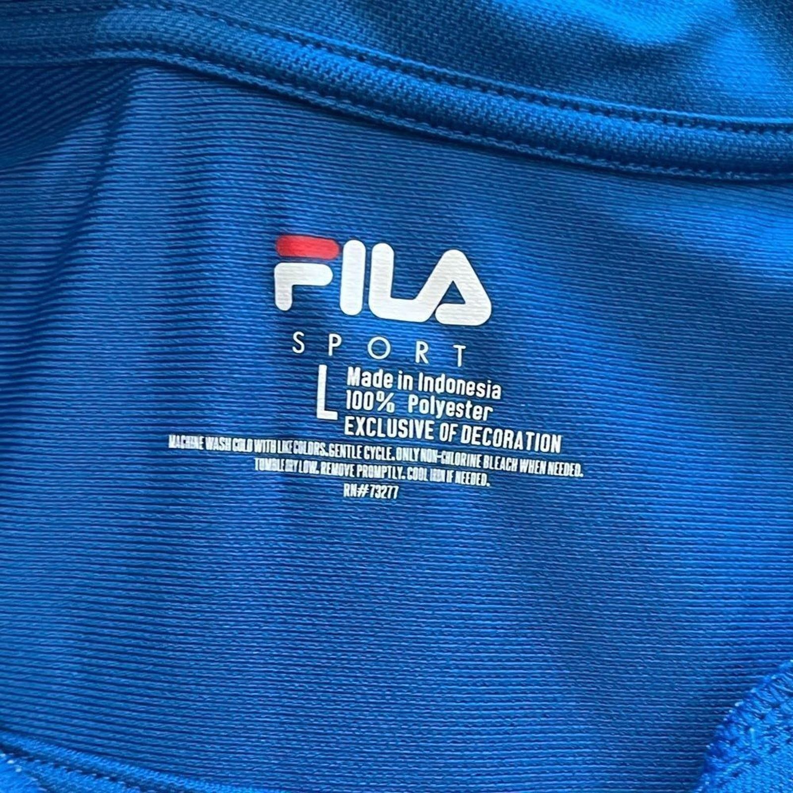 Fila Fila Sport Performance Golf Shirt Blue Collared Size L Size L / US 10 / IT 46 - 2 Thumbnail