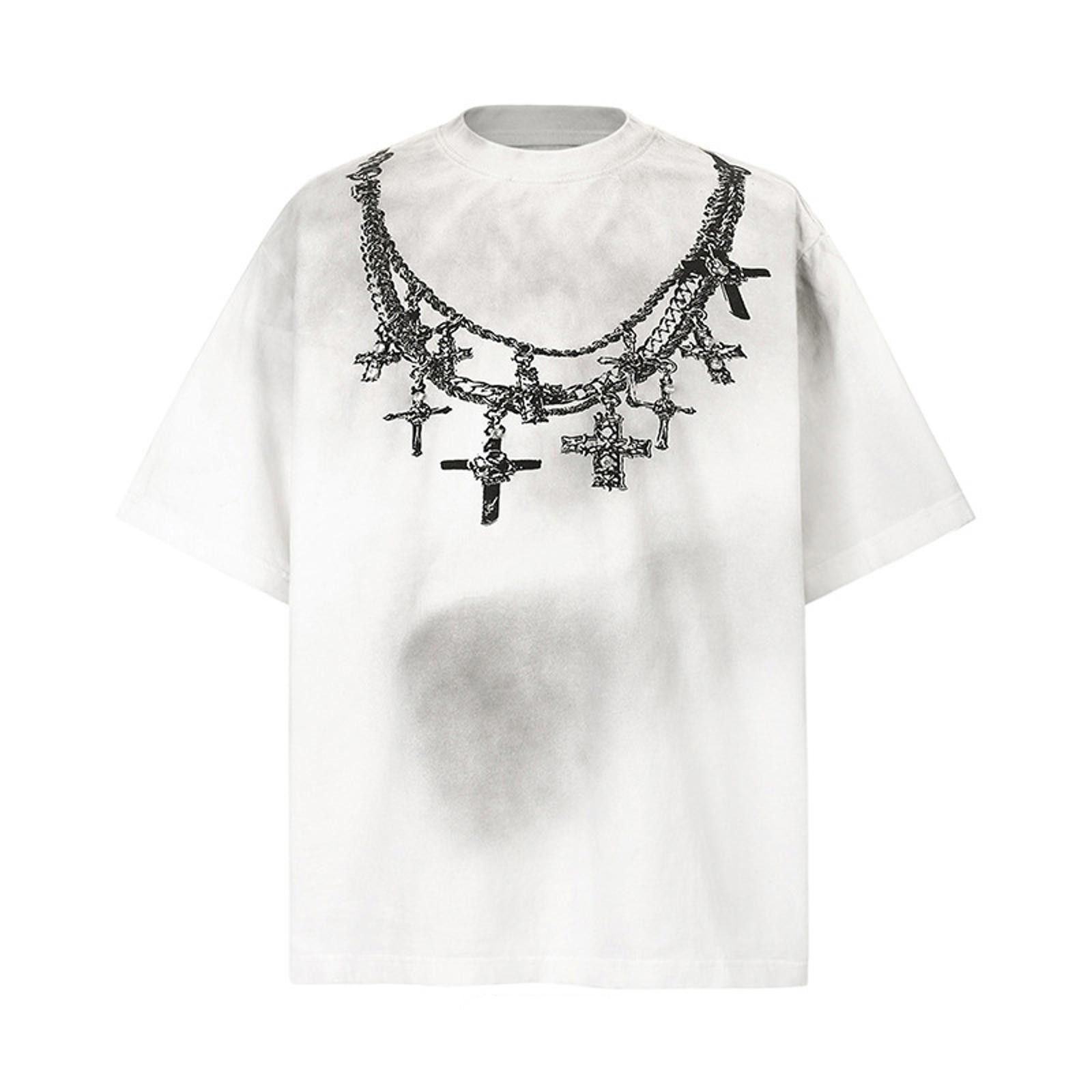 Vintage Unique Graphic Chain Necklace T-Shirt Size US M / EU 48-50 / 2 - 1 Preview