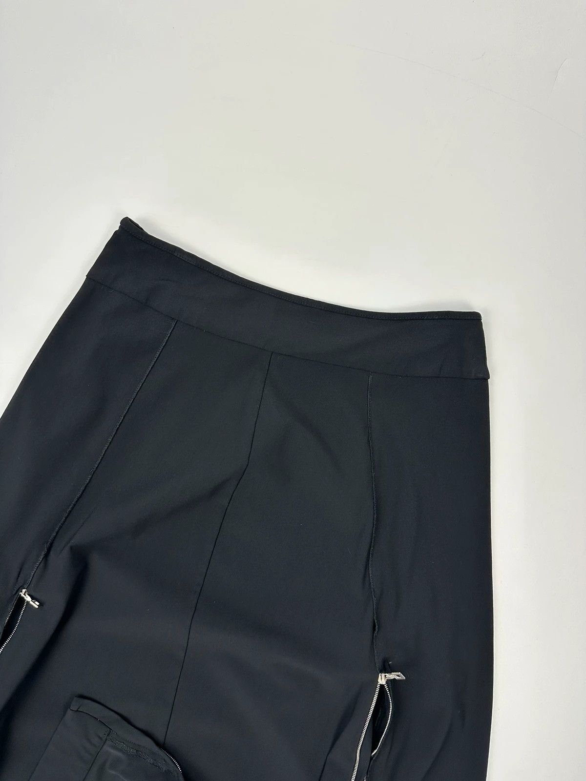 Marithe + Francois Girbaud Marithé + Francois Girbaud 00’s Black Multi Zip Skirt Size 27" / US 4 / IT 40 - 7 Thumbnail