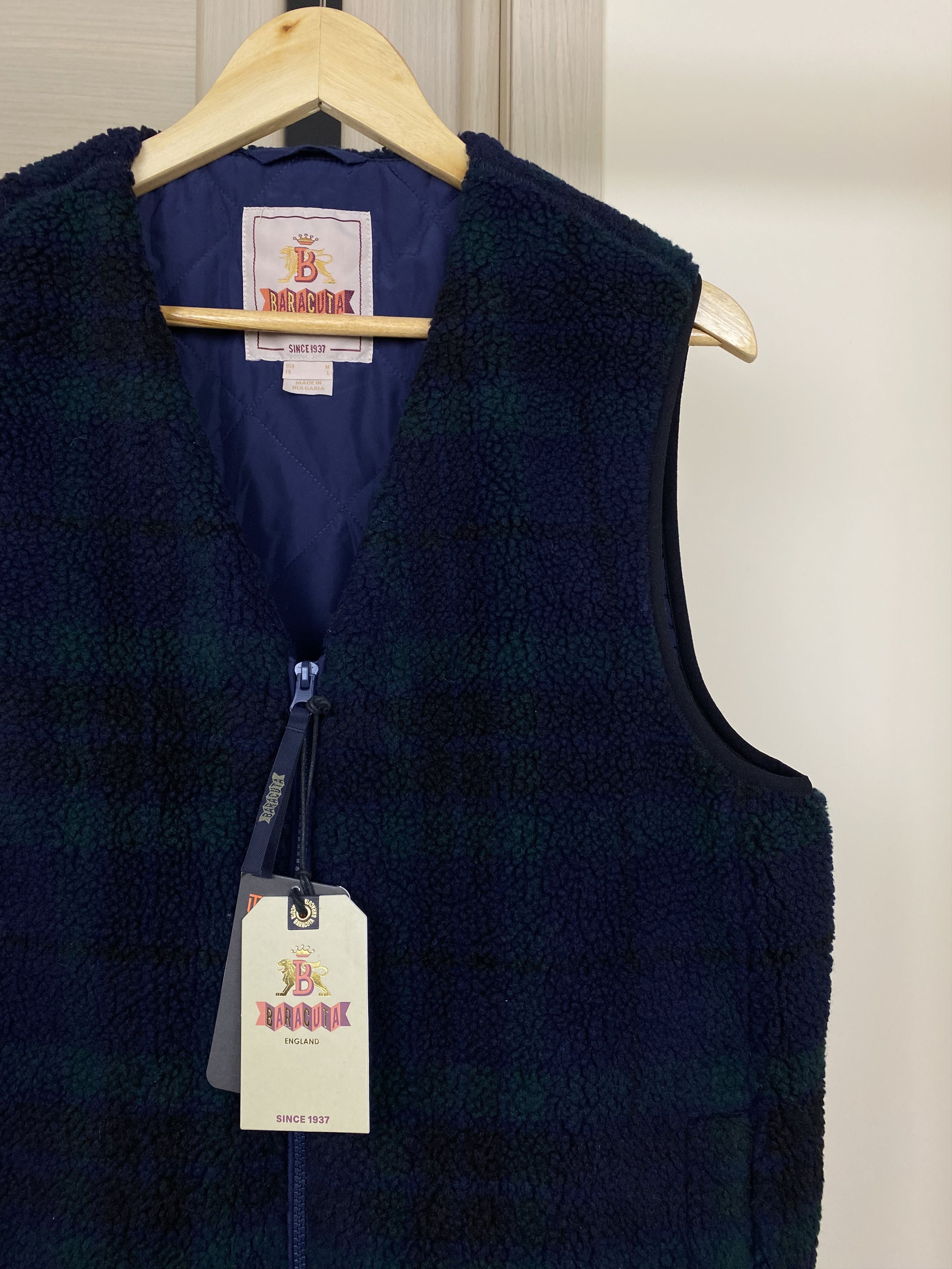 Baracuta BARACUTA SAMPLE CURLY FLEECE LINER VEST BLACKWATCH size L Size US L / EU 52-54 / 3 - 4 Thumbnail