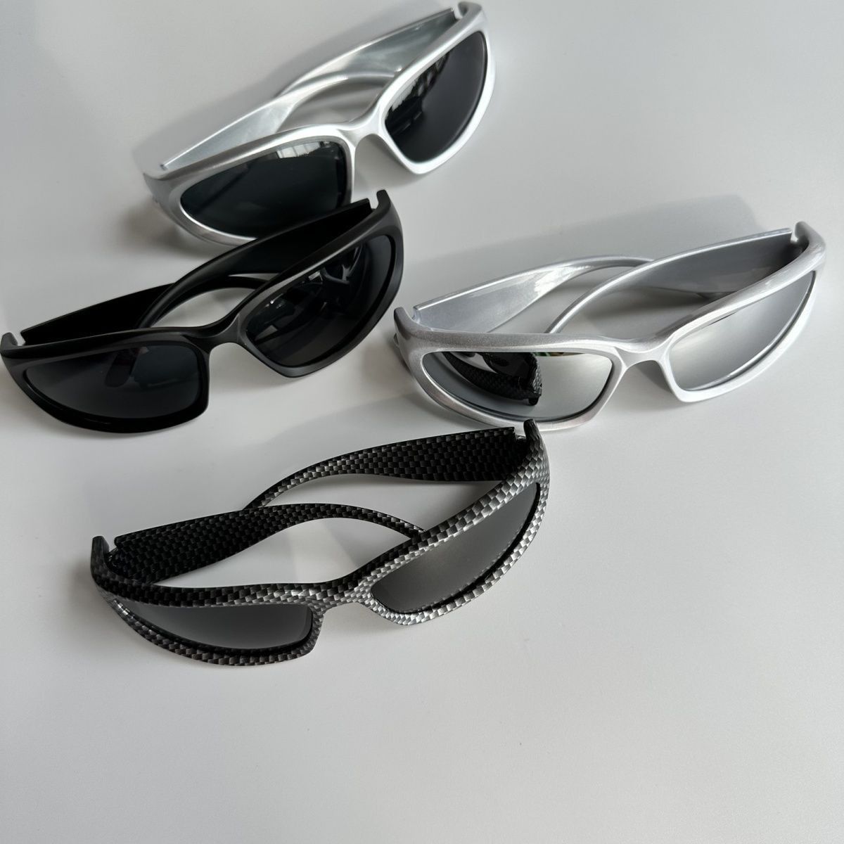 VIBE Future Street ins style custom avant-garde sunglasses Size ONE SIZE - 5 Thumbnail