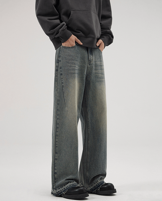 Japanese Brand × Vintage American retro wide-leg loose flared retro straight jeans Size US 32 / EU 48 - 2 Thumbnail