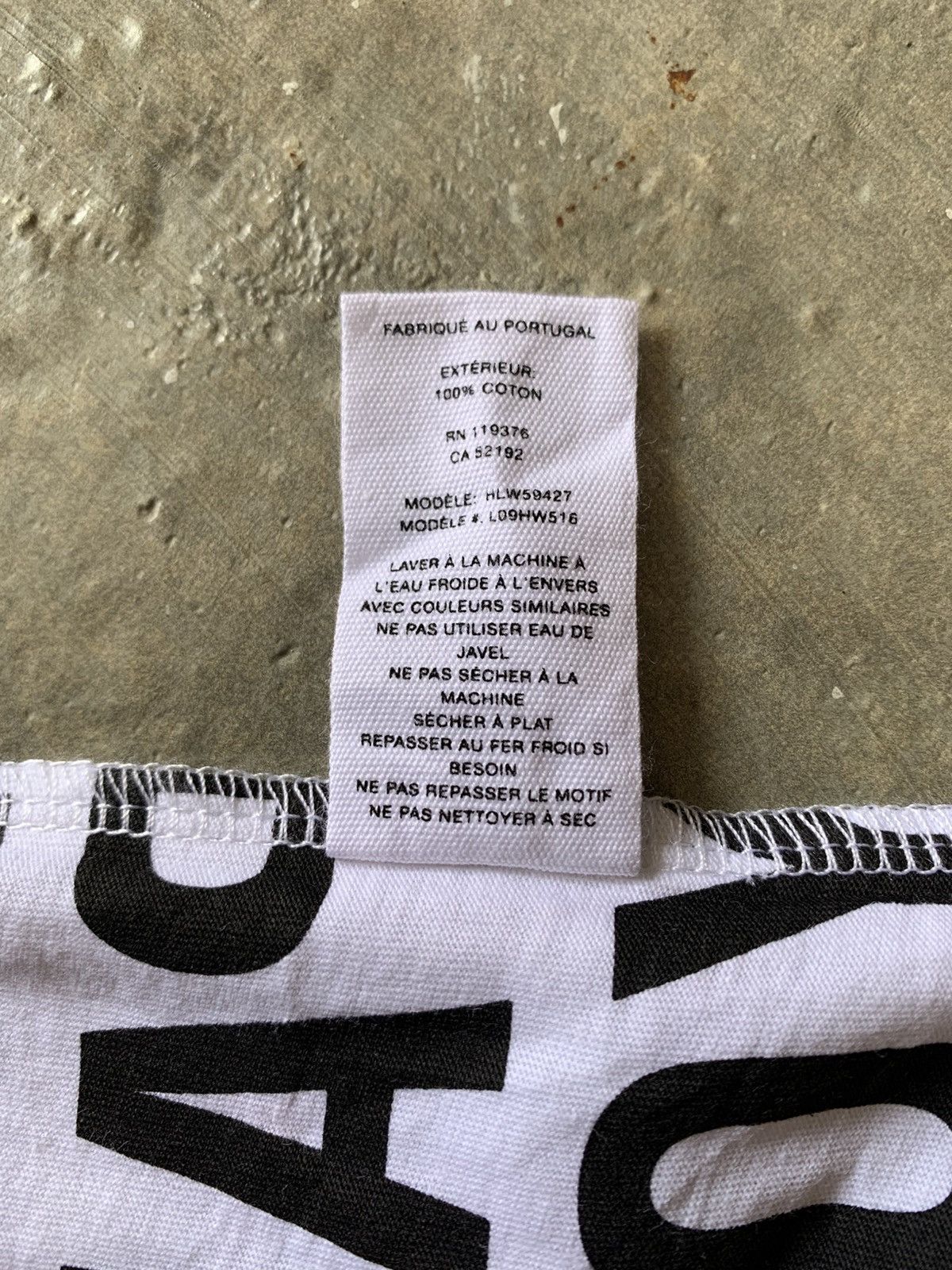 Helmut Lang Helmut Lang over print T-shirt Size US S / EU 44-46 / 1 - 9 Thumbnail