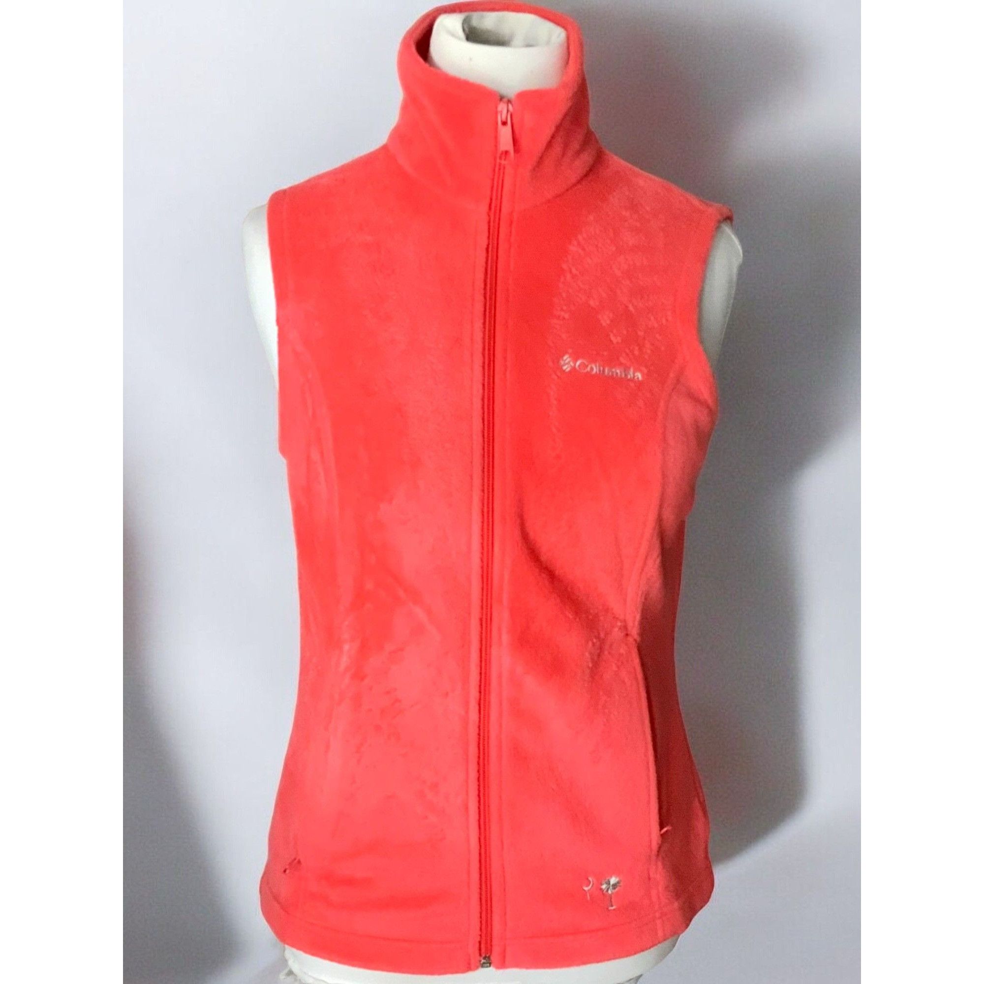Columbia Columbia Womens XS Polyester Embroidered Coral Fleece Vest F Size XS / US 0-2 / IT 36-38 - 9 Thumbnail