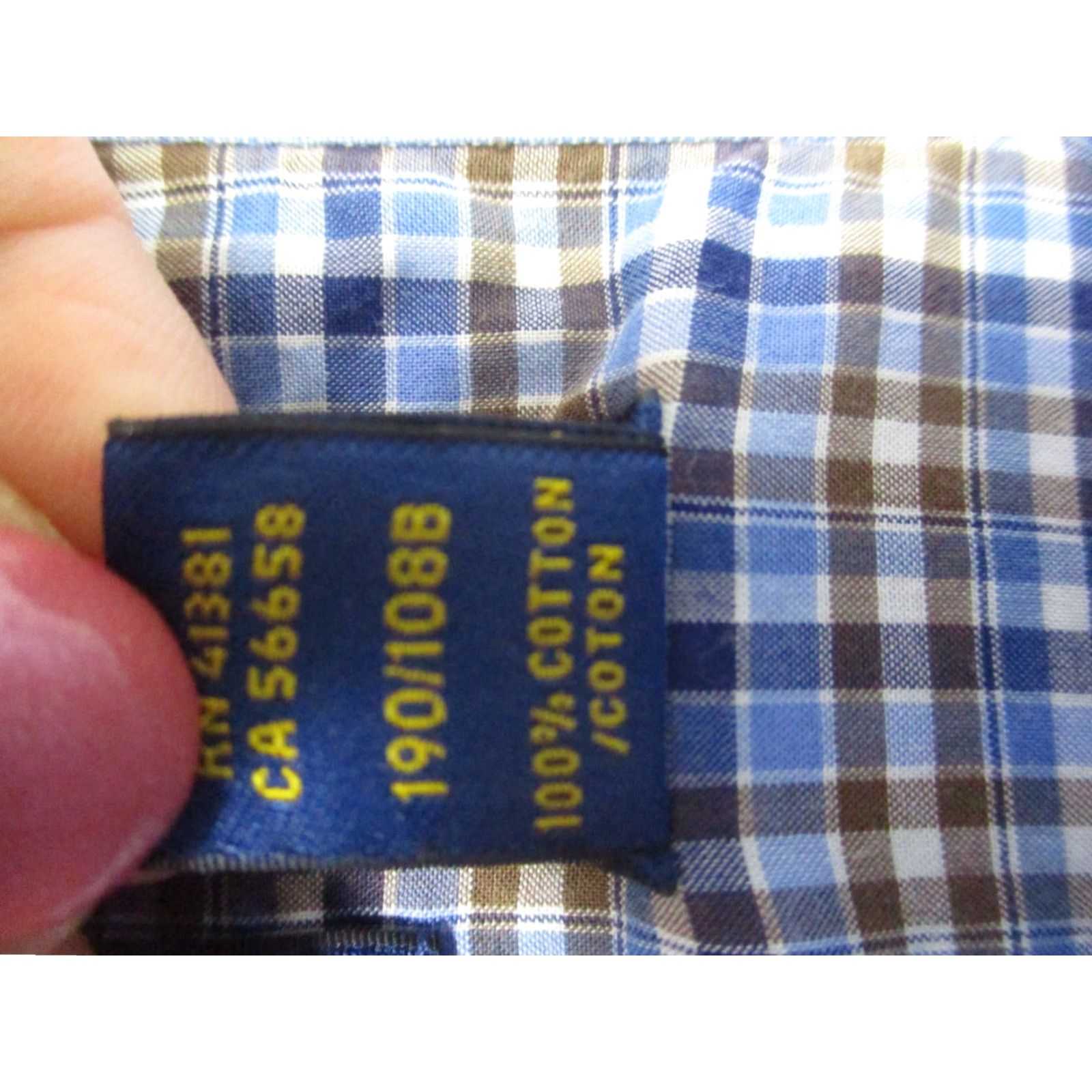 Ralph Lauren Ralph Lauren Shirt Men’s XXL Blue Long Sleeve Plaid Stretch Pony Size US XXL / EU 58 / 5 - 6 Thumbnail