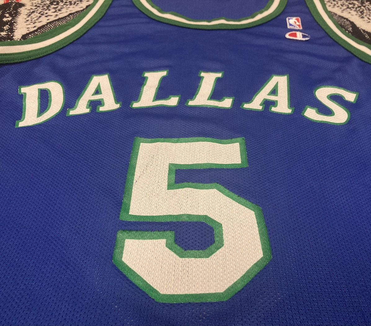 Vintage 90’s Dallas Mavericks Jason Kidd NBA Jersey Champion