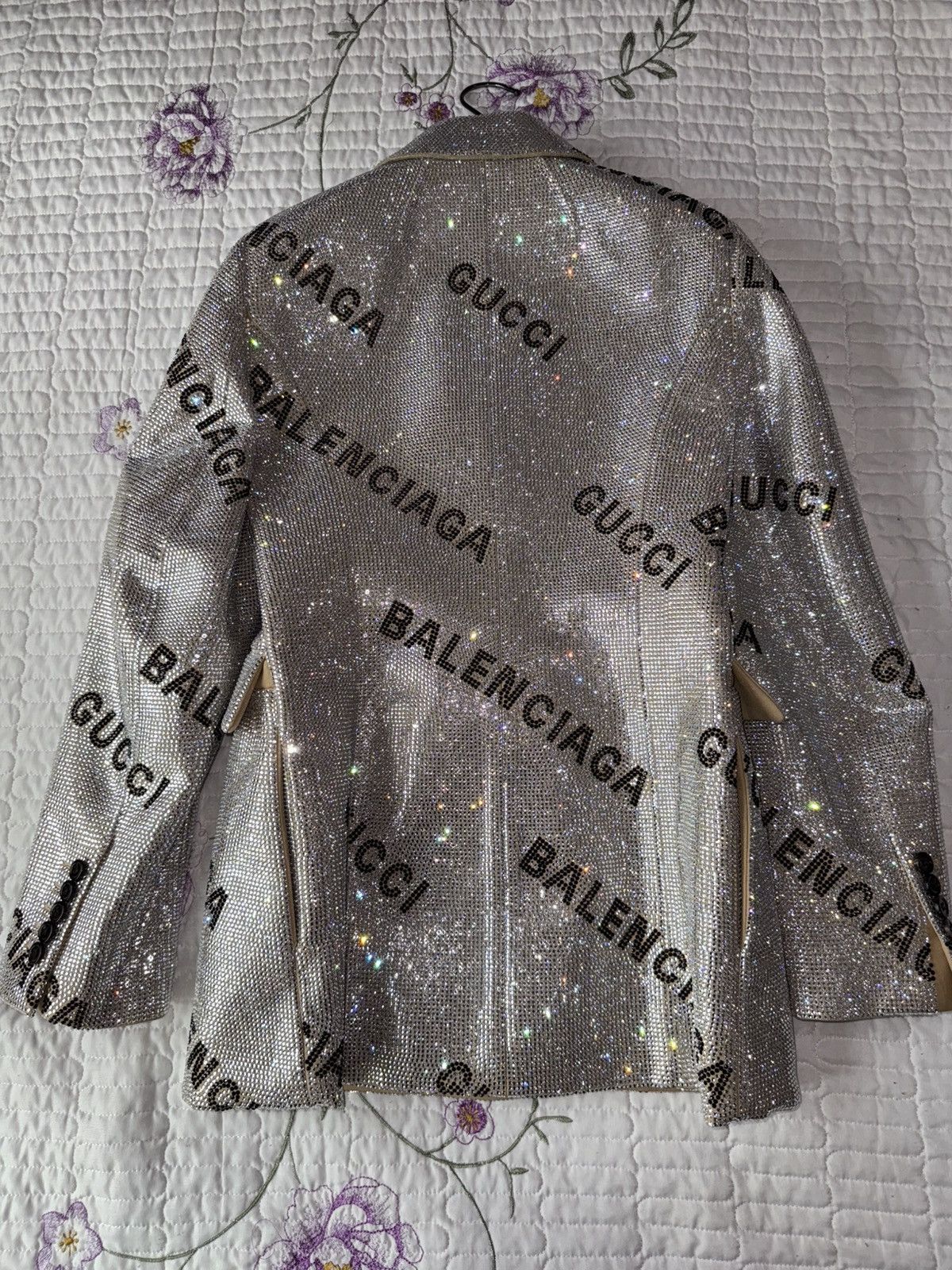 Balenciaga × Gucci Gucci x Balenciaga Crystal Hourglass Jakcet Size XS / US 0-2 / IT 36-38 - 3 Thumbnail