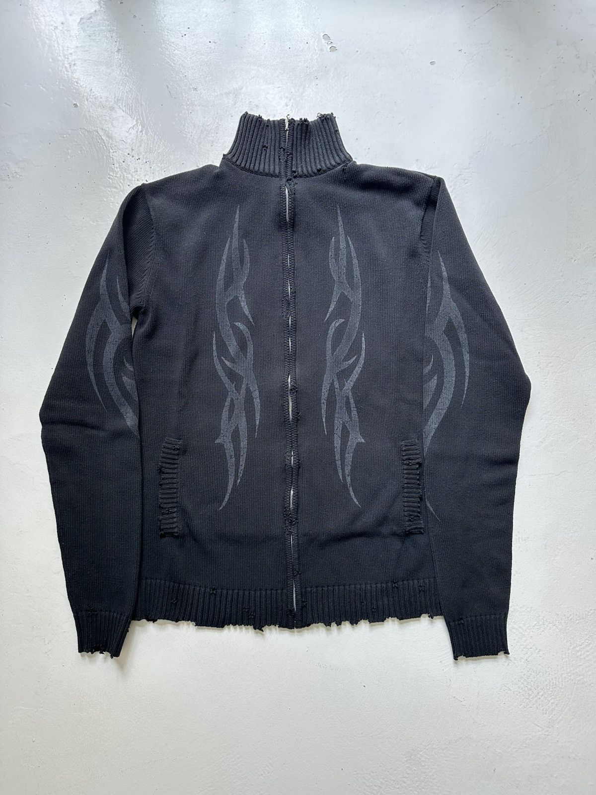 トップス BALENCIAGA24SS Zip Up Cardigan Balenciaga Y2k Zip-up Cardigan | Black | FARFETCH