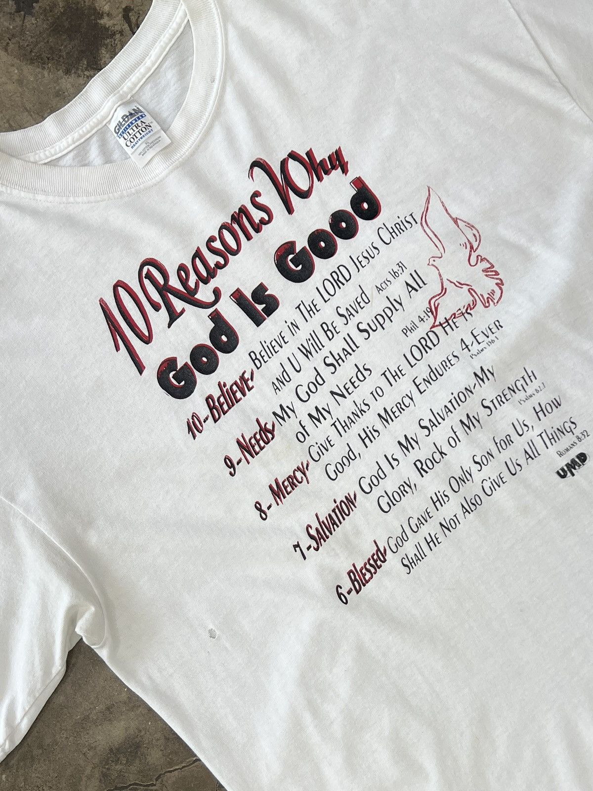 Vintage Vintage God is Good 10 Reason Why Religious Jesus Tee XL Size US XL / EU 56 / 4 - 1 Thumbnail