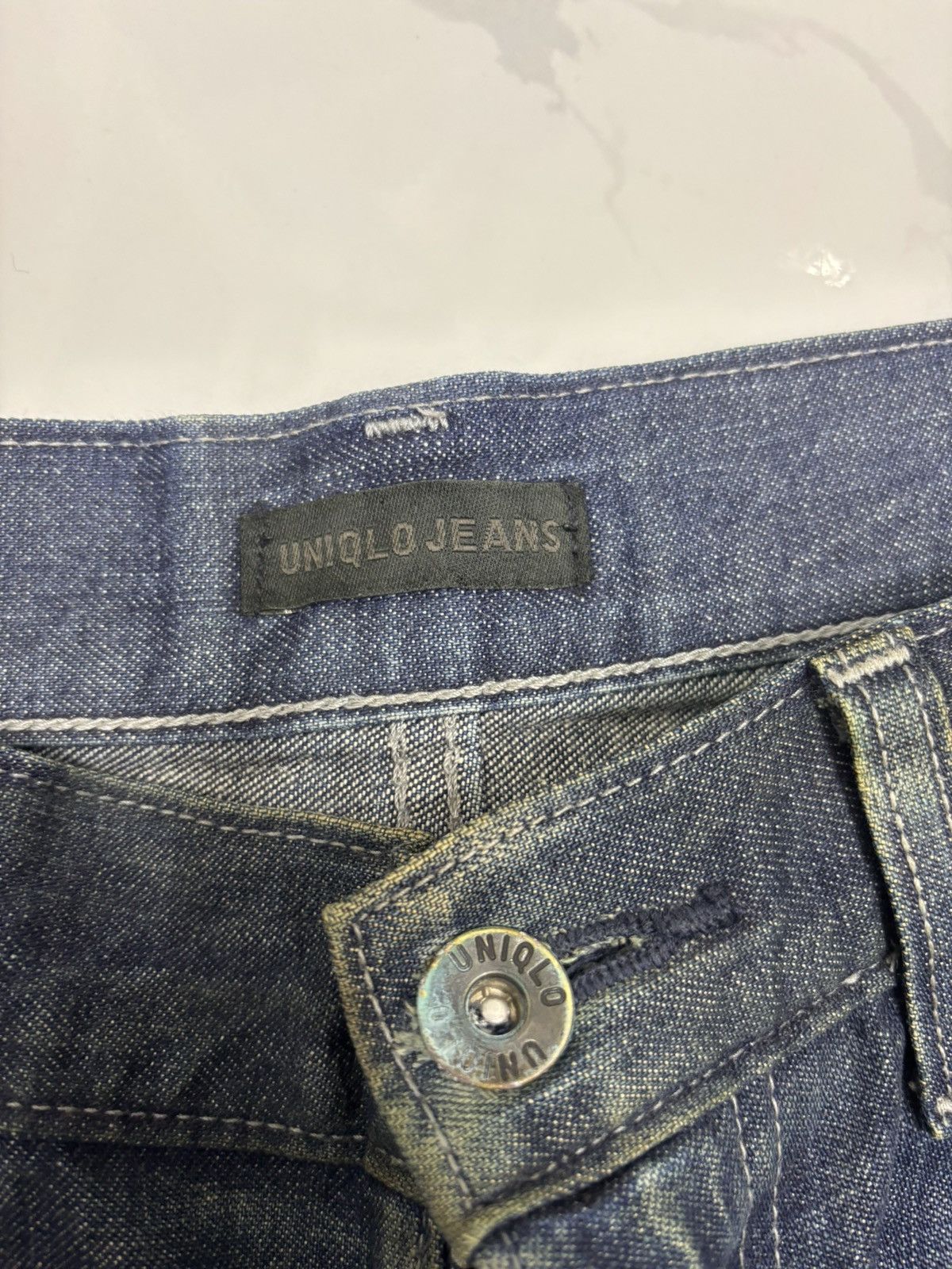 Kapital UNIQLO RUSTY MUD WASH WIDE LOOSE DISTRESSED DENIM JEANS Size US 28 / EU 44 - 9 Thumbnail
