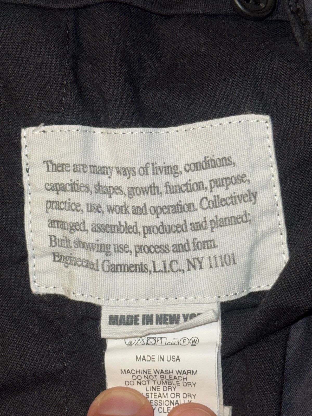 Engineered Garments Andover Pant in Dark Navy Highcount Twill Size US 31 - 4 Thumbnail