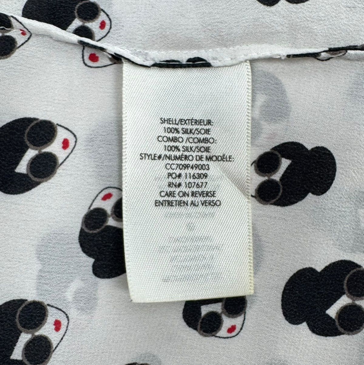 Alice + Olivia Alice + Olivia Stace Face Willa Silk Blouse Button Up Size XS / US 0-2 / IT 36-38 - 13 Thumbnail