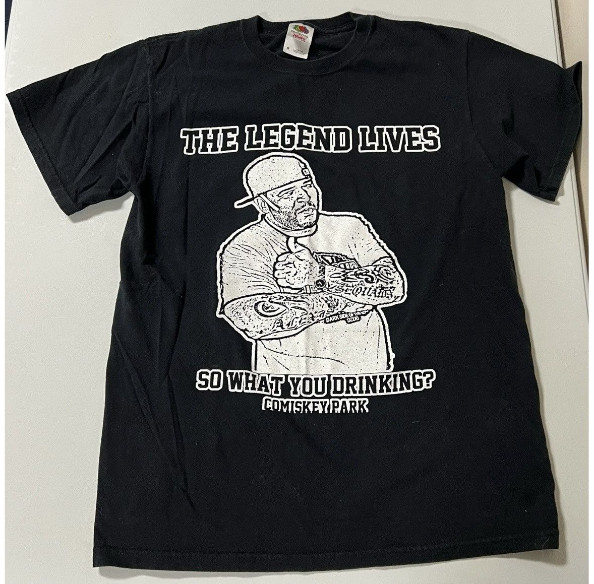 Fruit Of The Loom ‘The Legend Lives: So What You Drinking?’ T-Shirt Tee Size M Size US M / EU 48-50 / 2 - 2 Thumbnail