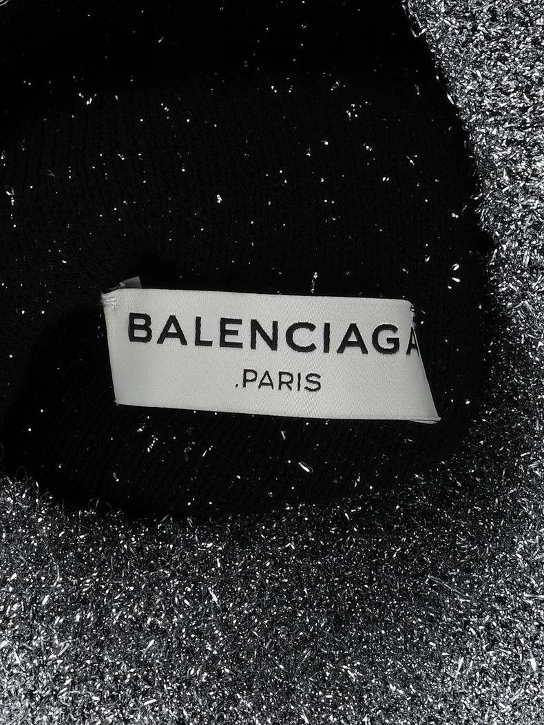 Balenciaga Balenciaga Silver Silk Blend High Neck Long Sleeve 2501-Nex Size XS / US 0-2 / IT 36-38 - 6 Thumbnail
