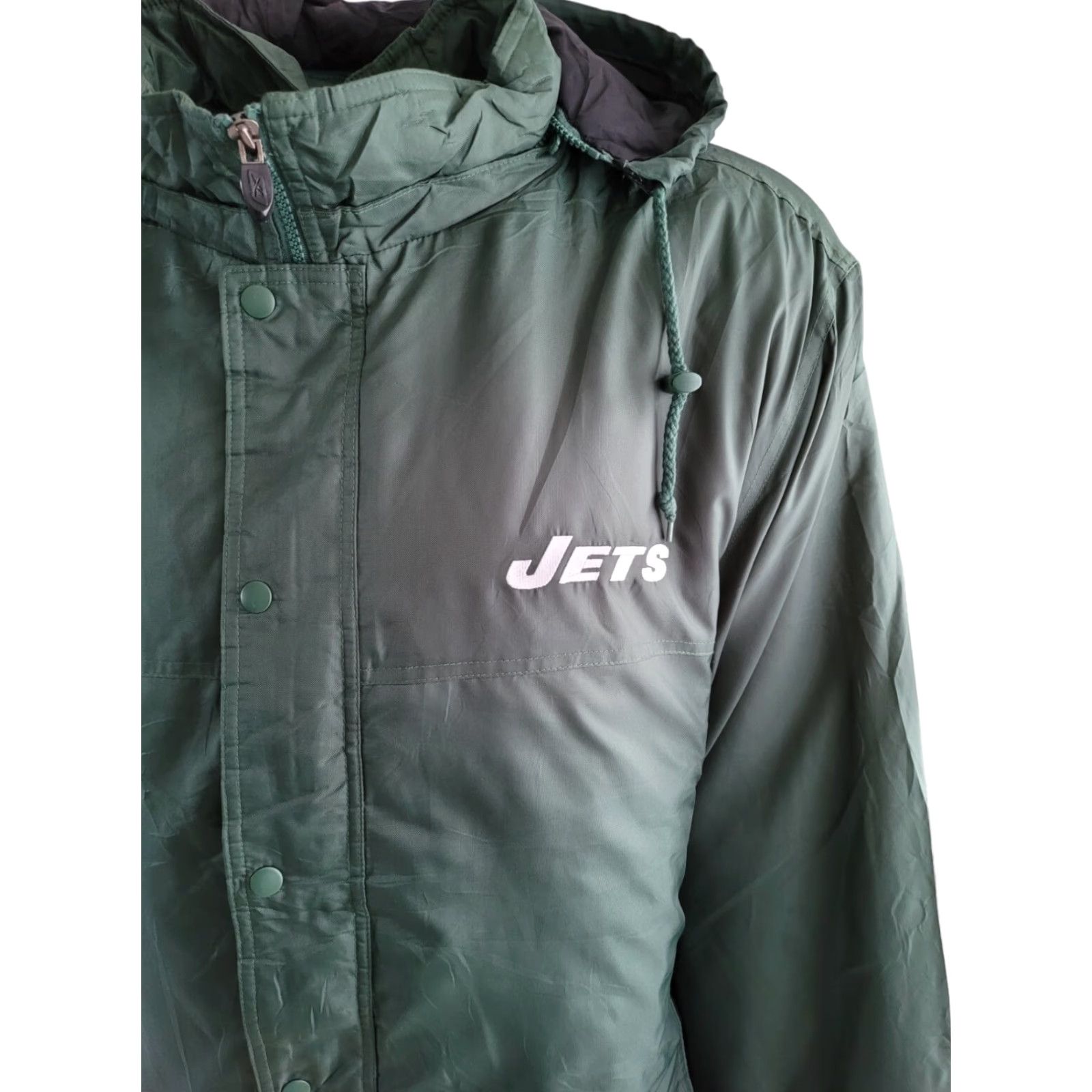 NFL VINTAGE Reebok NFL Jets Baseball Jacket 2XL Jacket Men dark green NFL Jets 90s Concert Football Jersey style Size US XL / EU 56 / 4 - 4 Thumbnail