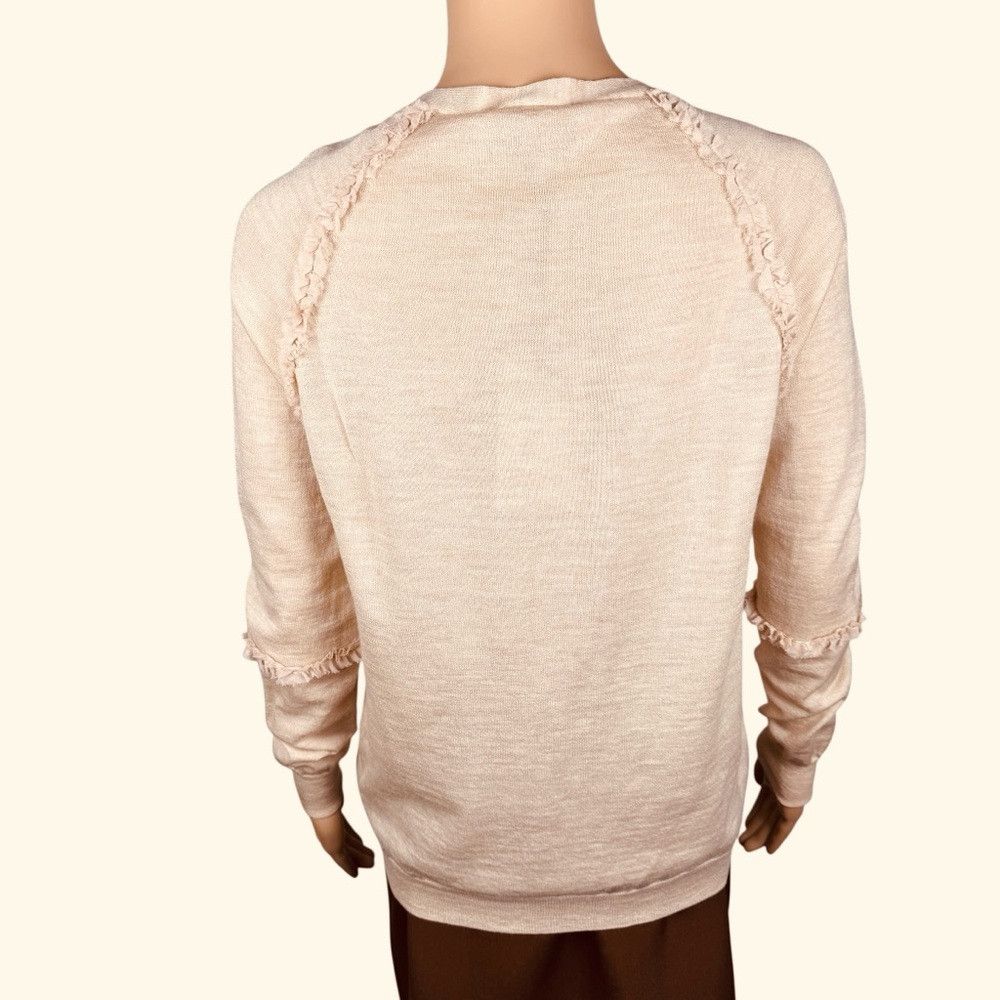 Other NWT New Maison Pere Beige Wool Cashmere Silk Sweater Cardig Size S / US 4 / IT 40 - 3 Thumbnail