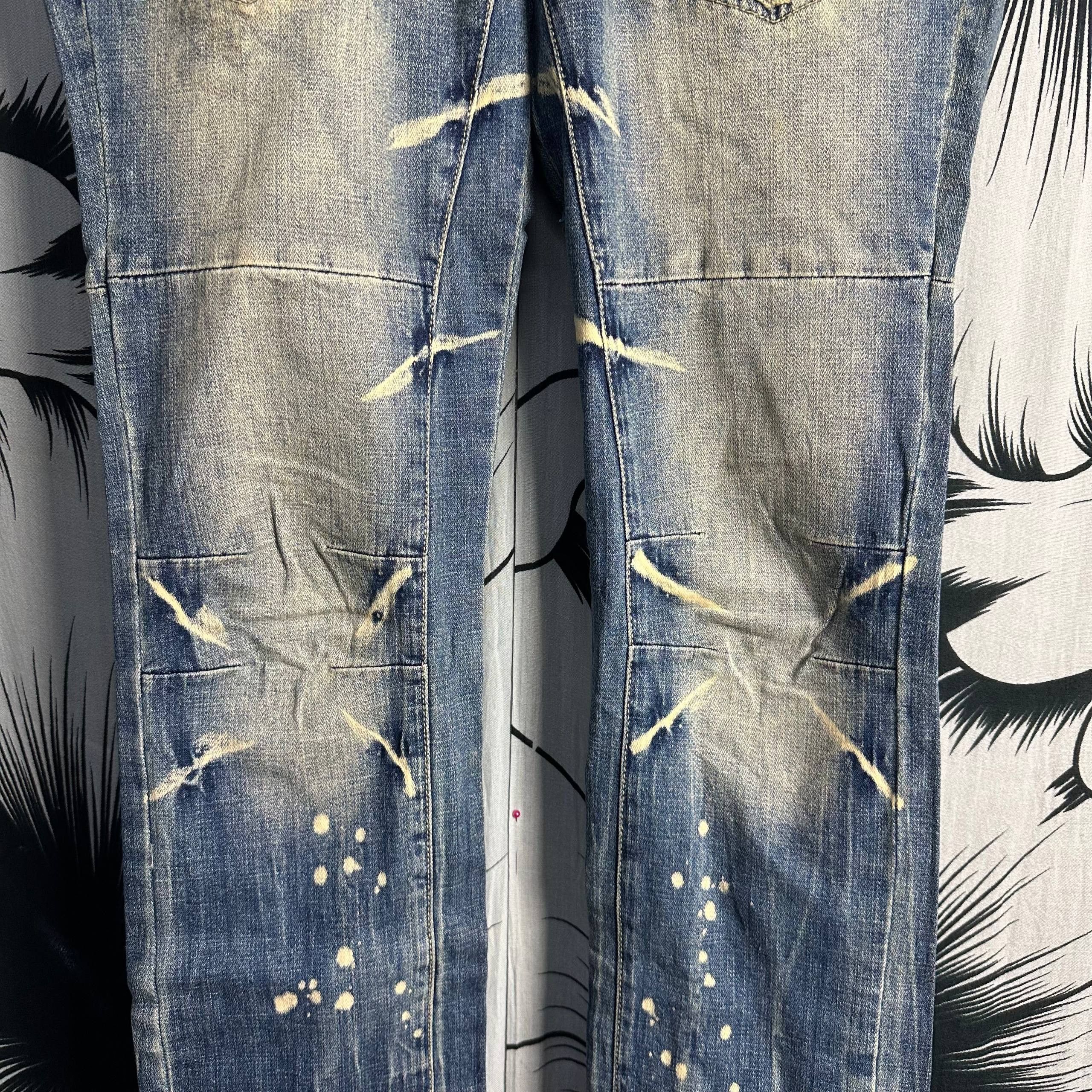 PPFM 2000s PPFM Eastern Rock Punk Denim Jeans Size US 32 / EU 48 - 6 Thumbnail