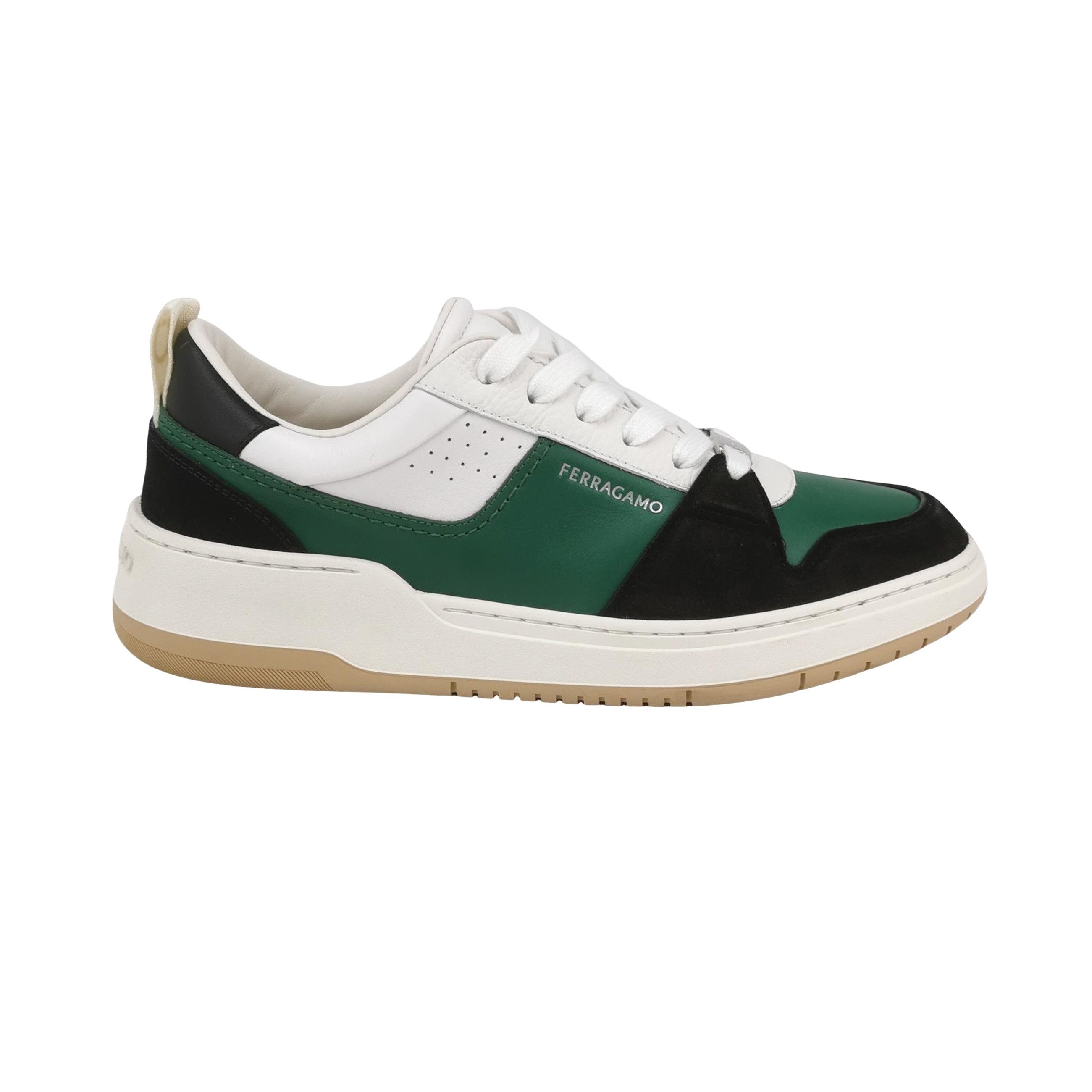 Salvatore Ferragamo Ferragamo Colorblock Leather Sneakers EU 41 Size US 8 / EU 41 - 1 Thumbnail