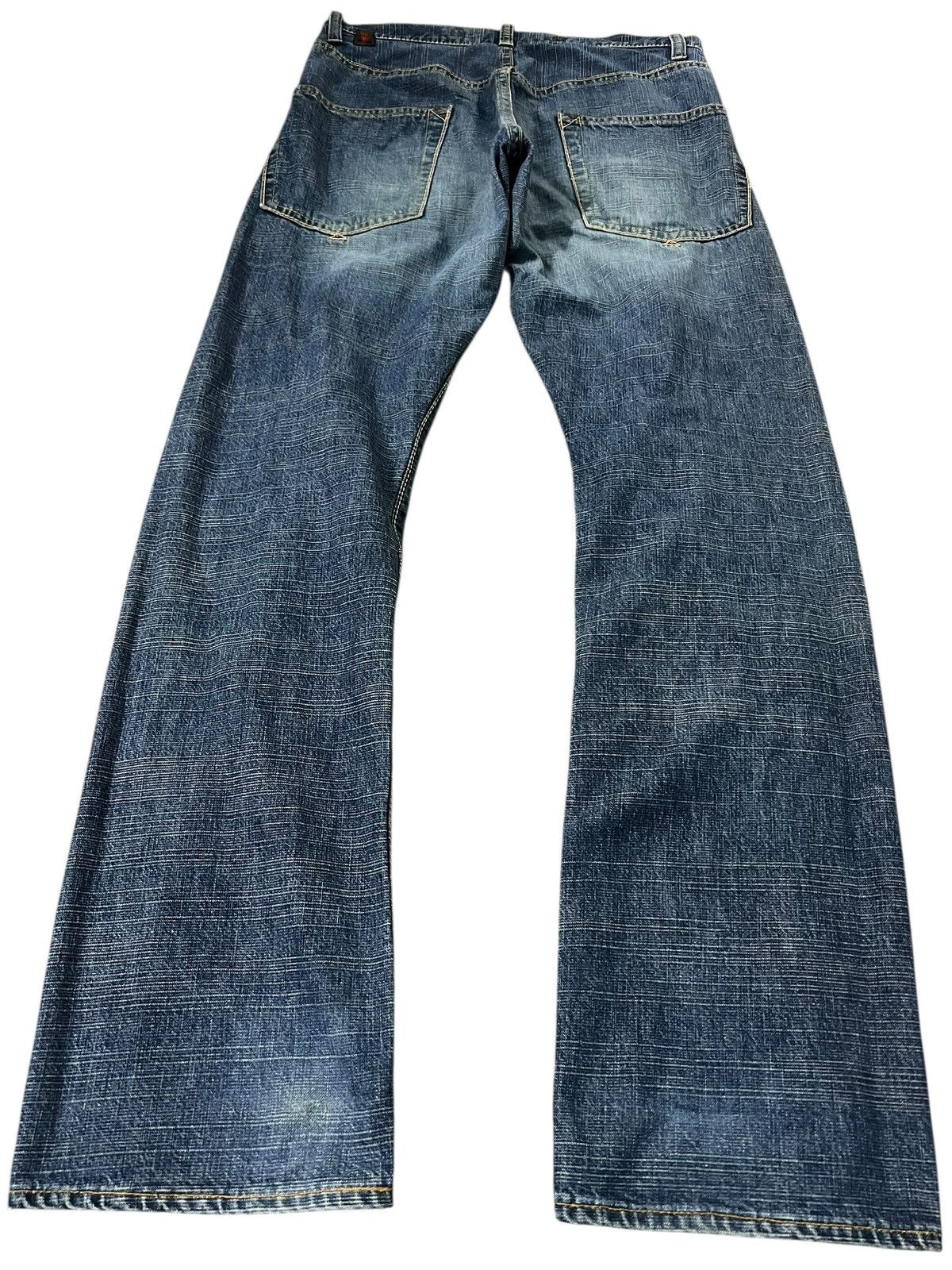 Japanese Brand 80’s Vintage Ghost Label Distress Jean Size US 31 - 2 Thumbnail