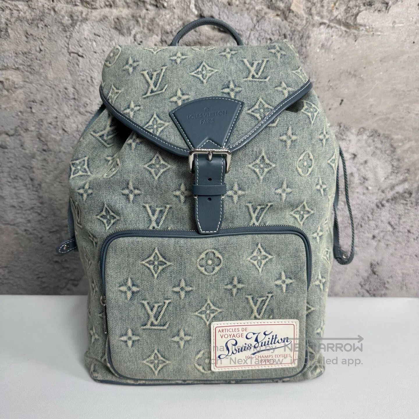 Louis Vuitton Louis Vuitton Montsouris Denim Blue Backpack. Size ONE SIZE - 1 Thumbnail