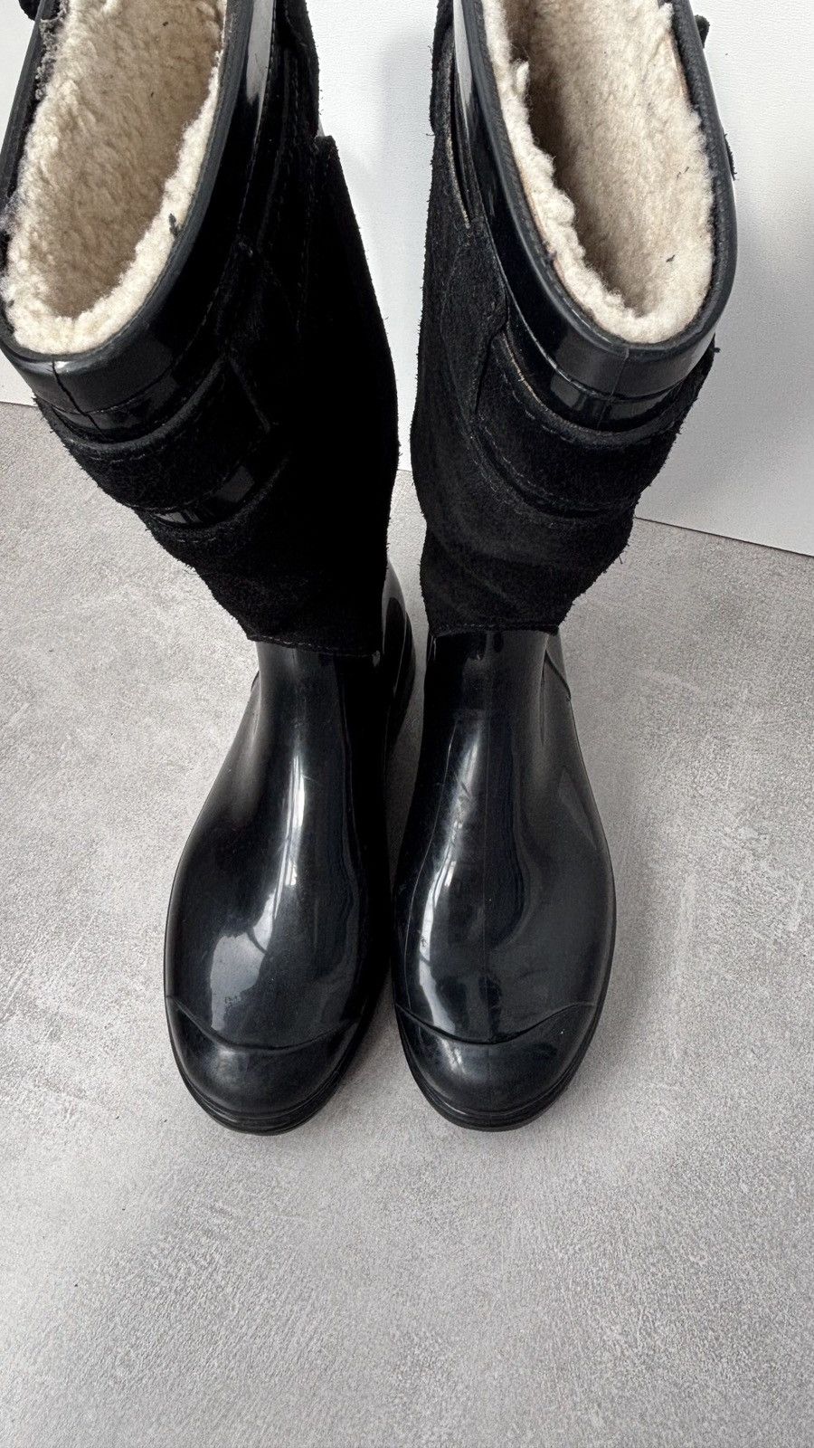 Dolce & Gabbana Dolce & Gabbana D&G Rubber Rain Boots Gumboots Suede Size US 9 / IT 39 - 16 Thumbnail