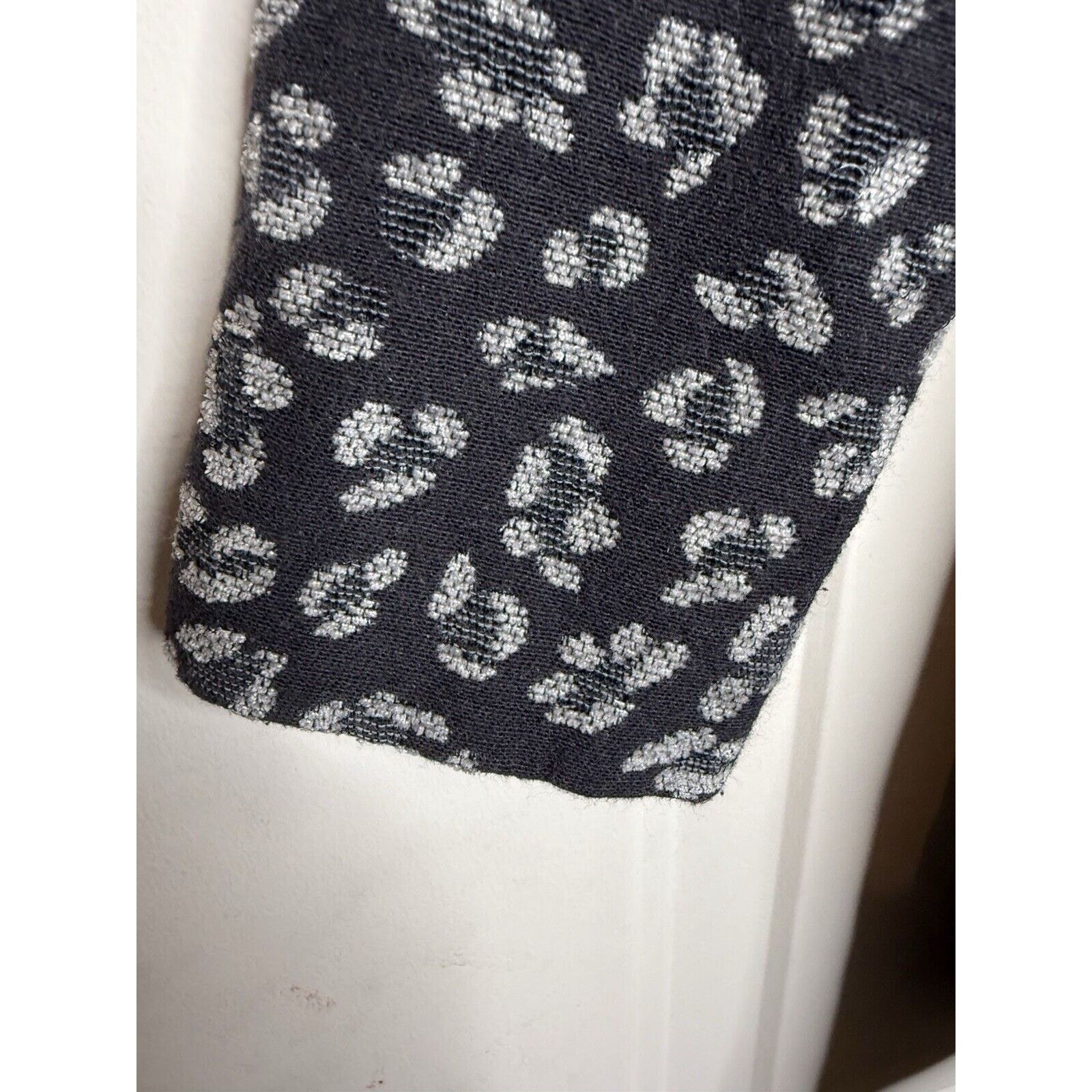 Lucky Brand Lucky Brand Leopard Long Jacket Blazer Womens XS Black Grey Size XS / US 0-2 / IT 36-38 - 4 Thumbnail