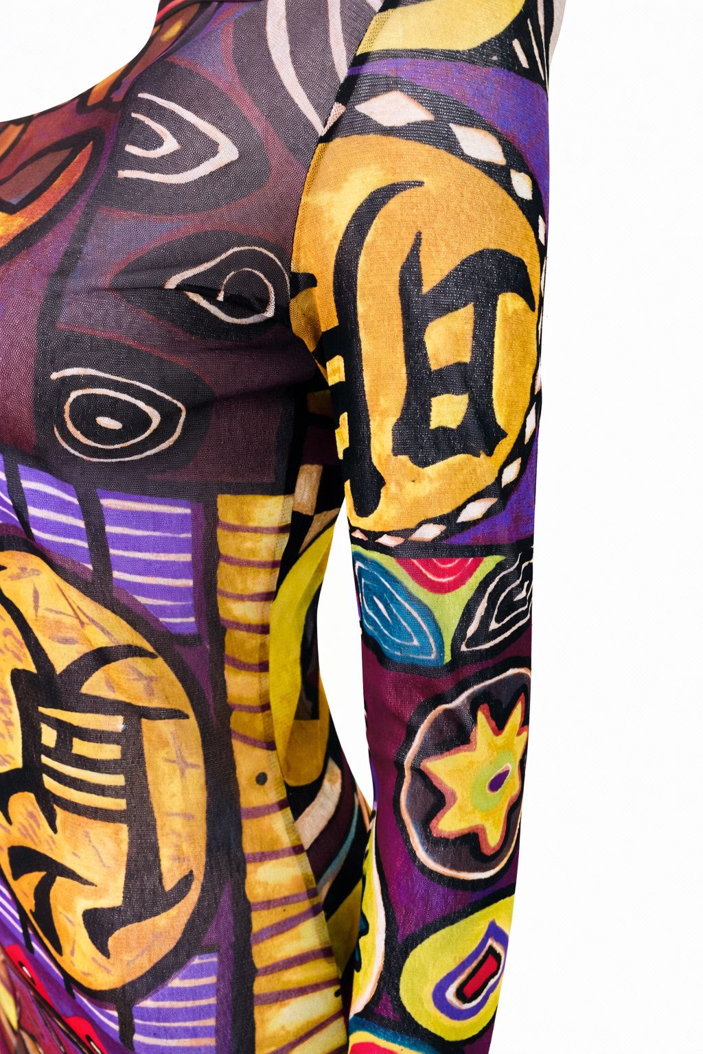 Kenzo Kenzo African Mesh Maxi Dress Transparent Small Medium Large Size L / US 10 / IT 46 - 4 Thumbnail