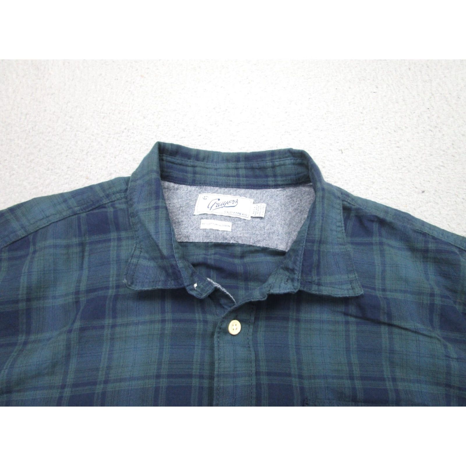 Grayers Grayers Shirt Mens 2XL Blue Plaid Short Sleeve Button-Up Casual Outdoors Size US XXL / EU 58 / 5 - 2 Thumbnail