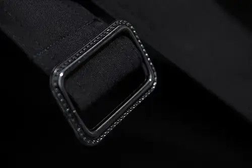 Japanese Brand Black double-breasted vintage belted mid-length trench coat Size M / US 6-8 / IT 42-44 - 4 Thumbnail