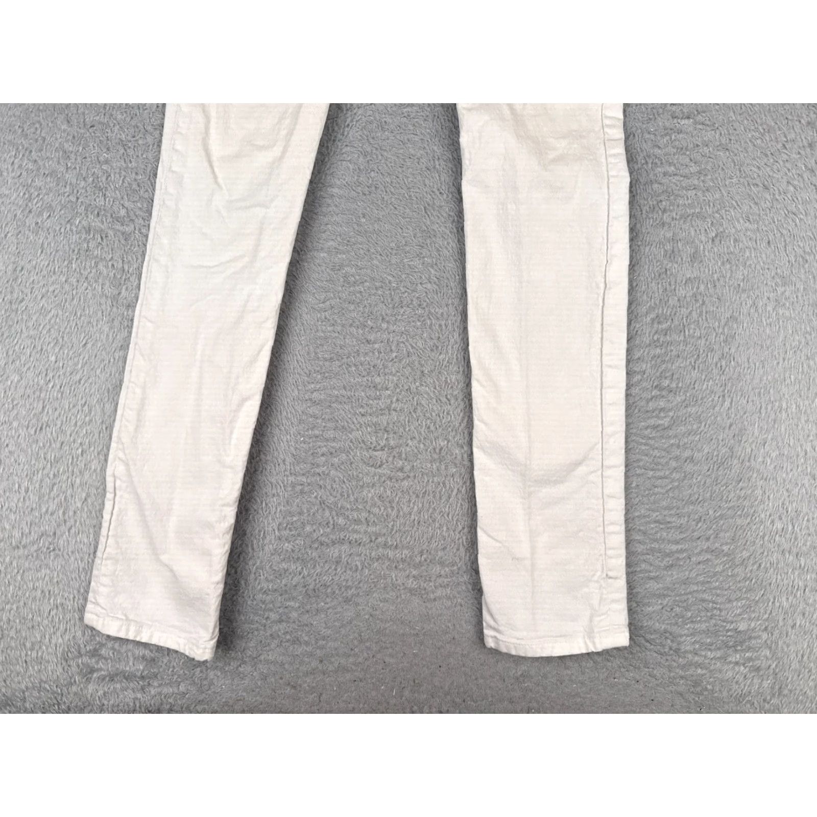 Vintage VINTAGE The Slim Slack Jeans Womens 28 White Denim Skinny Mid Rise 28x32 Distressed 90s Cowboy Theme Mens? Size 28" / US 6 / IT 42 - 2 Thumbnail