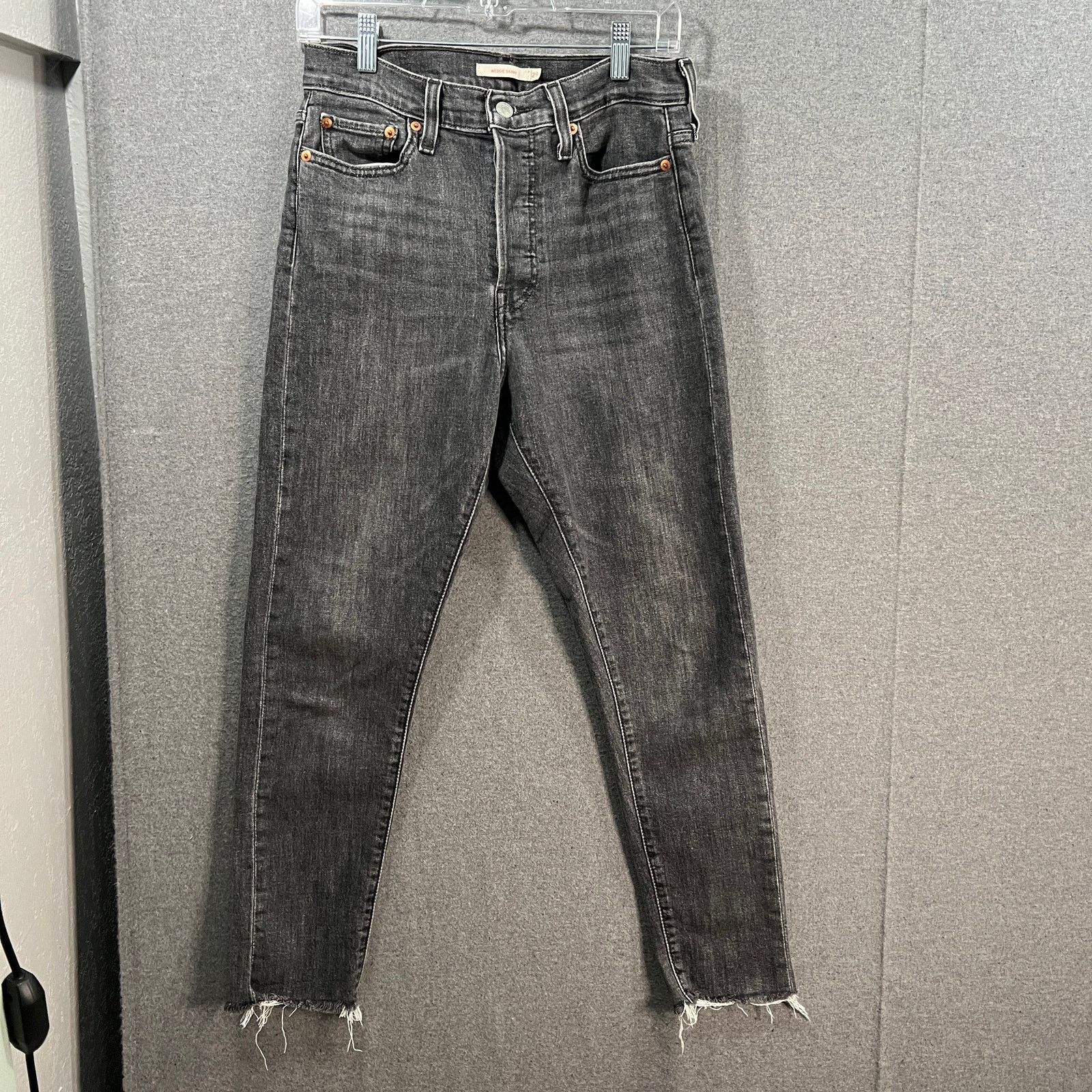 Levi's Levi's Wedge Skinny Button fly Gray Black Size 29 Size 29" - 1 Thumbnail