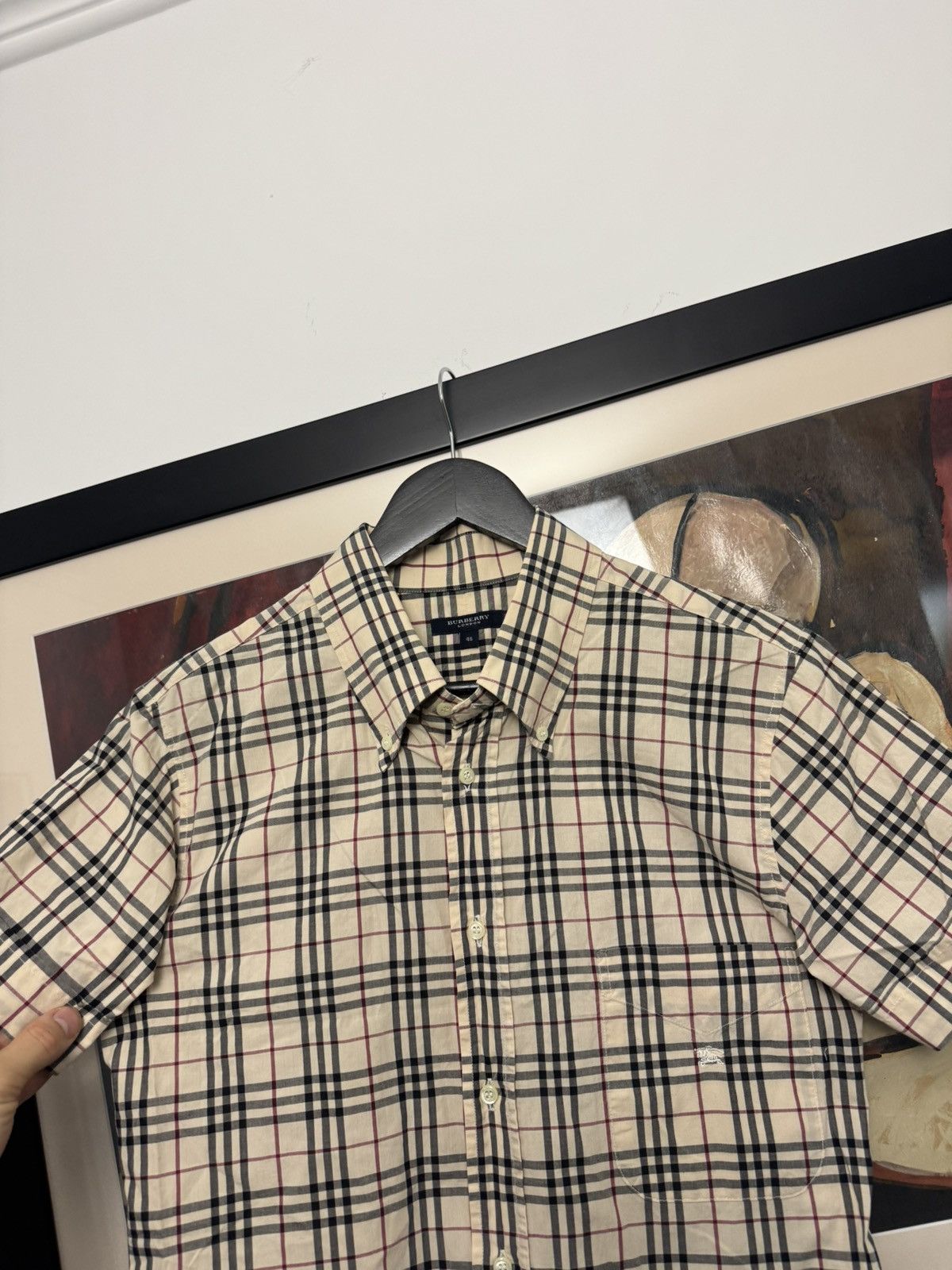 Burberry Burberry Nova Checked Beige Designer Button Up Shirt Women Size M / US 6-8 / IT 42-44 - 4 Thumbnail