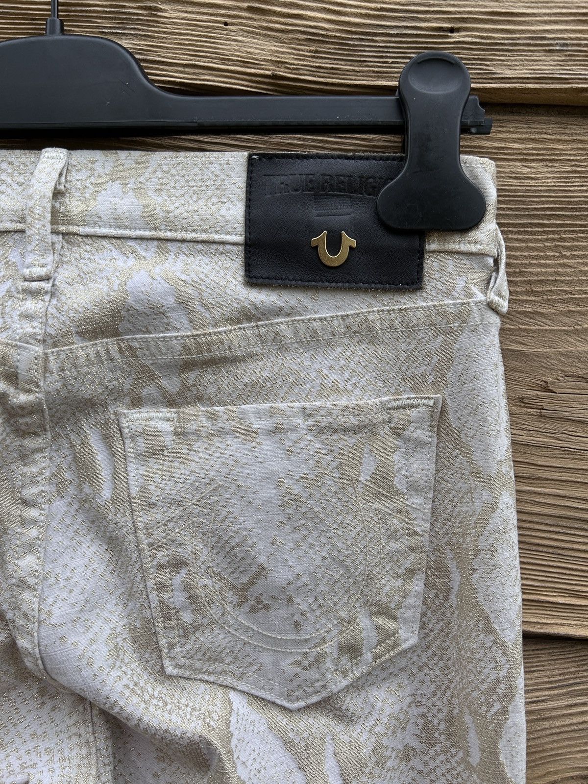 True Religion True Religion Halle Mid Rise Super Skinny Shiny Python Jeans Size 27" / US 4 / IT 40 - 6 Thumbnail
